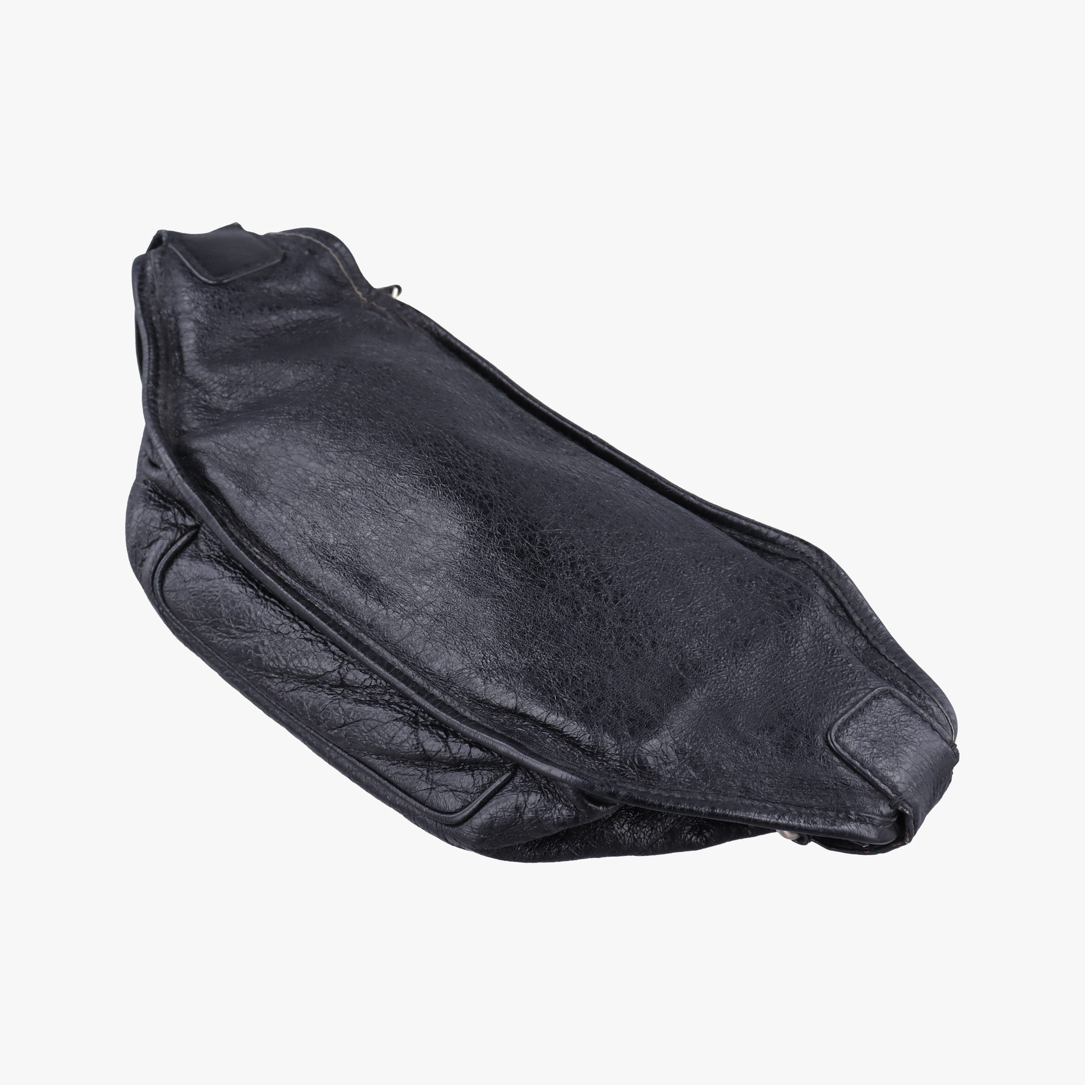 Pre-owned Balenciaga Classic Neo Lift  Black Lambskin 341628 bum bag/waist bag | stylenewstar