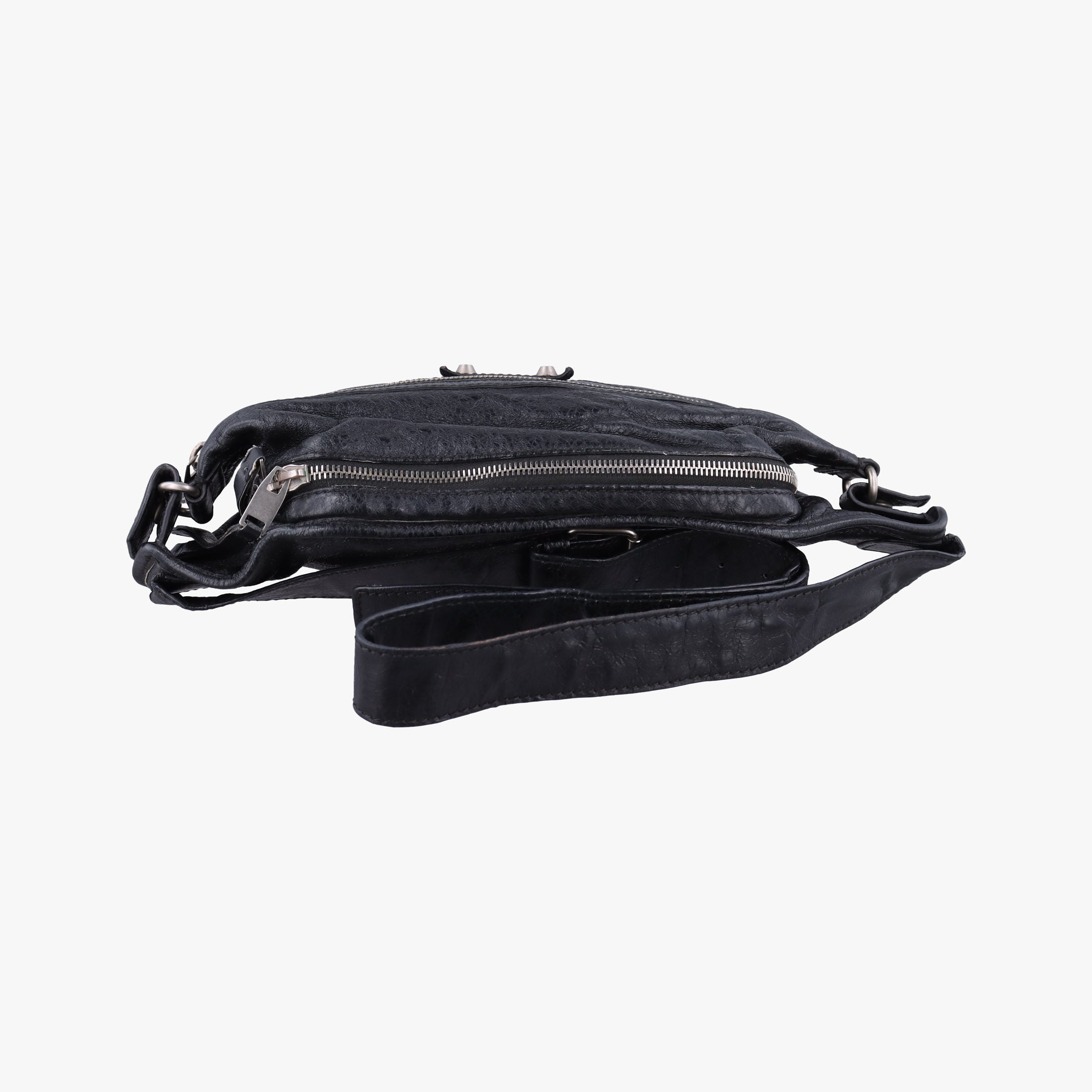 Pre-owned Balenciaga Classic Neo Lift  Black Lambskin 341628 bum bag/waist bag | stylenewstar