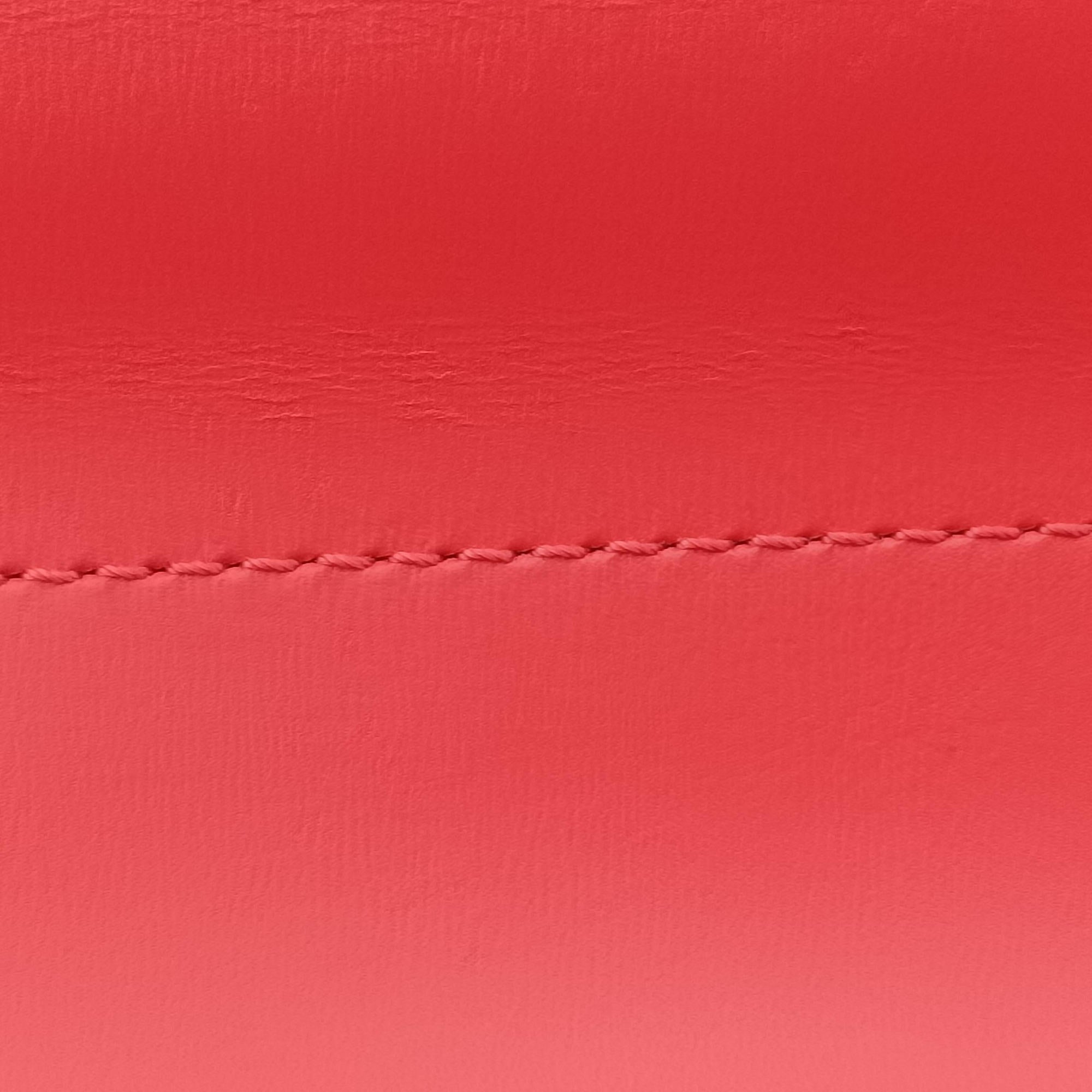 Secondhand Delvaux Brillon MM Red leather  handbag | stylenewstar