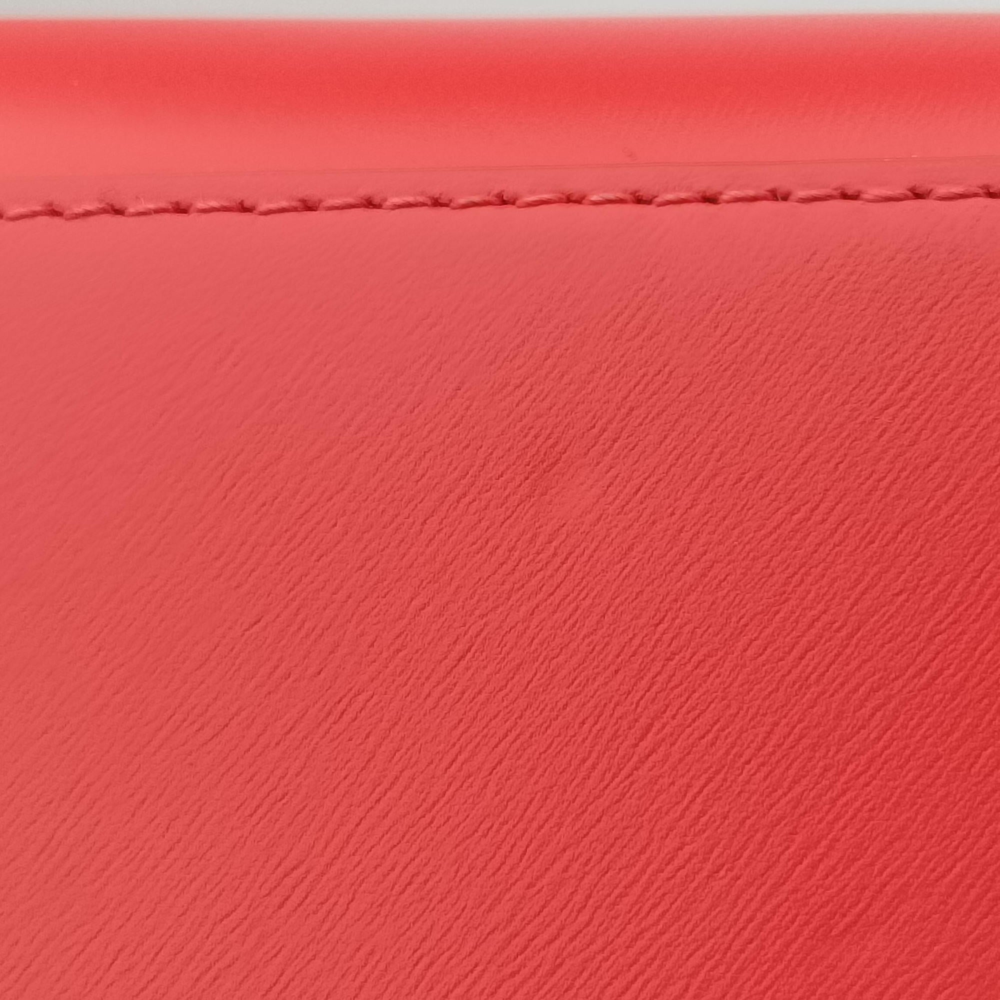 Secondhand Delvaux Brillon MM Red leather  handbag | stylenewstar