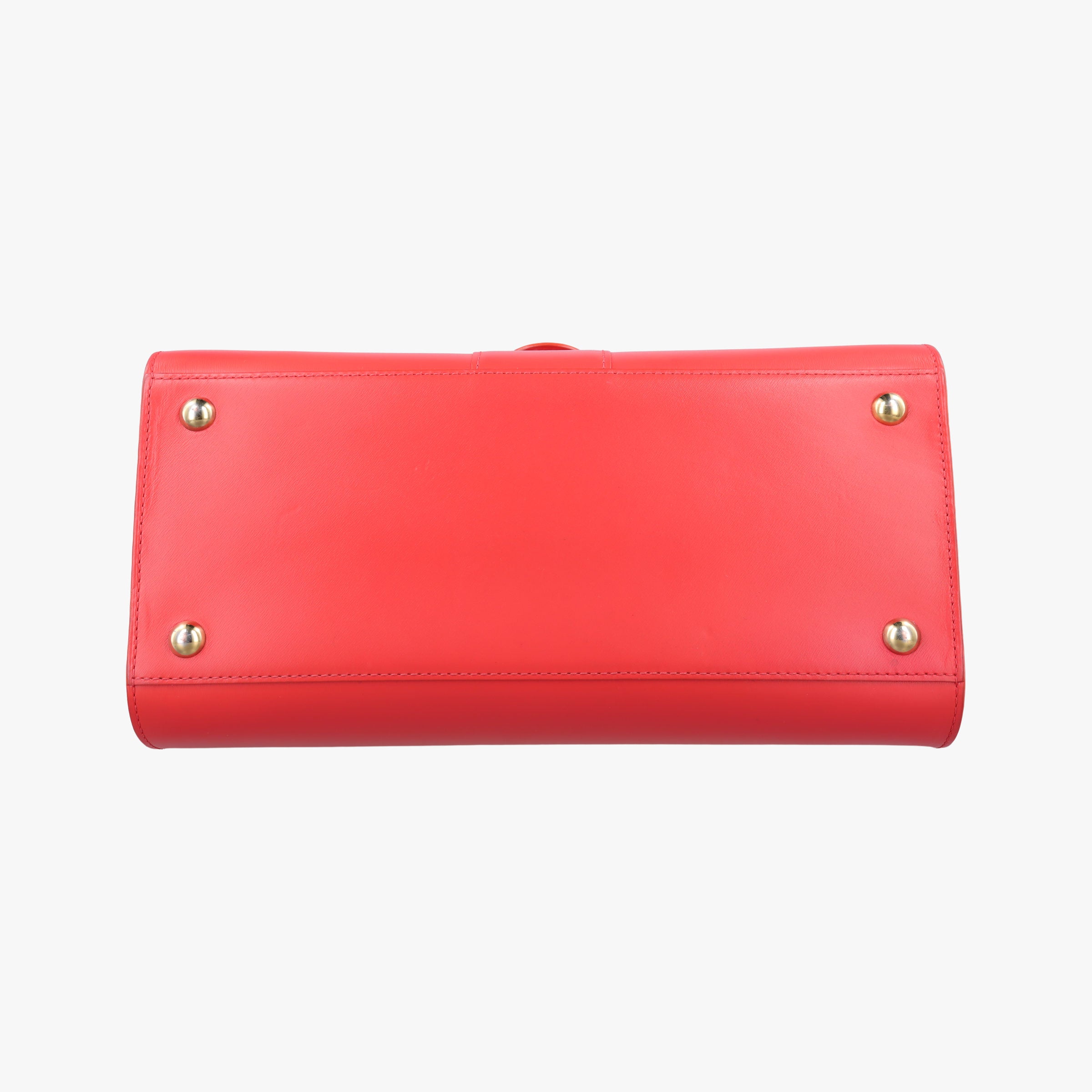 Secondhand Delvaux Brillon MM Red leather  handbag | stylenewstar
