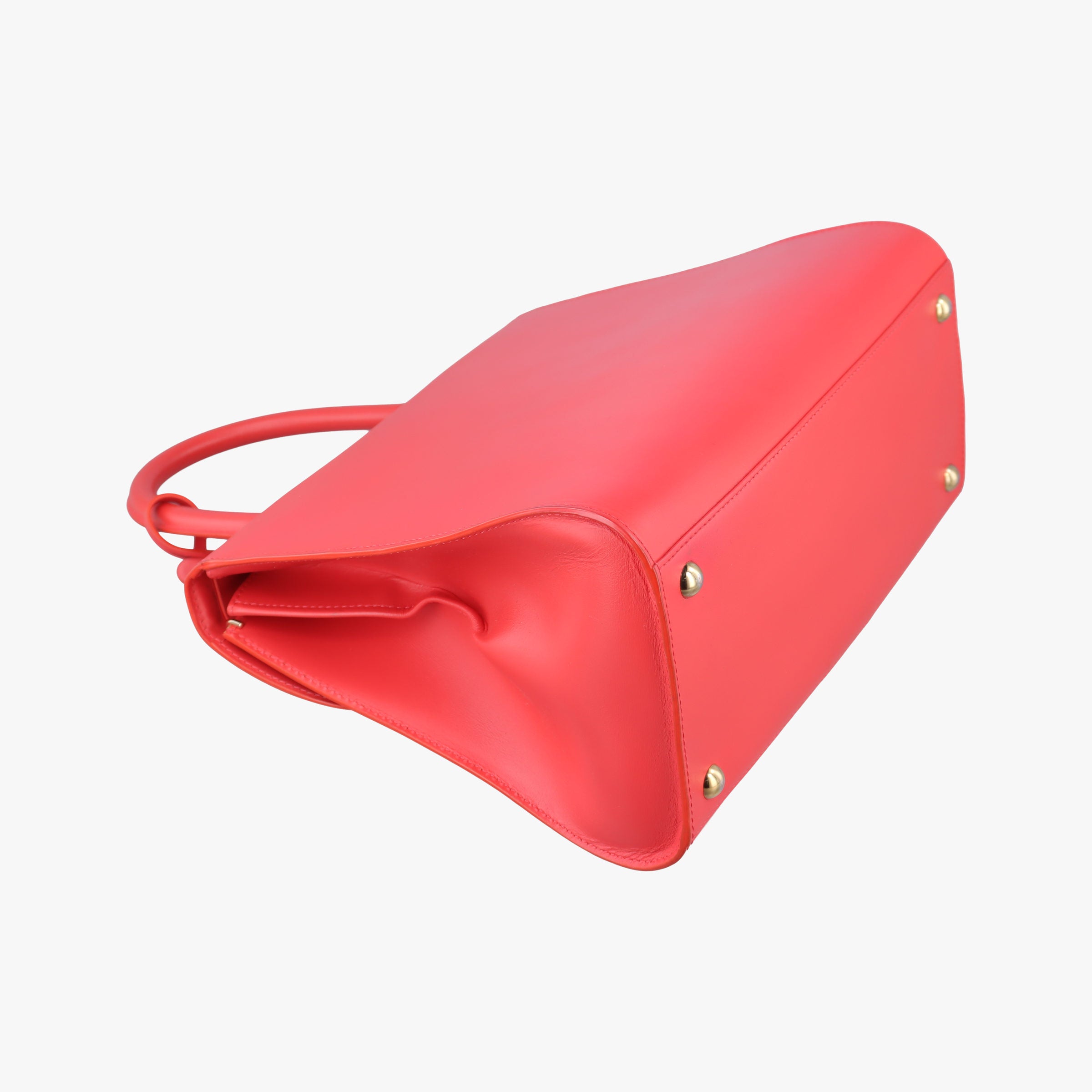 Secondhand Delvaux Brillon MM Red leather  handbag | stylenewstar