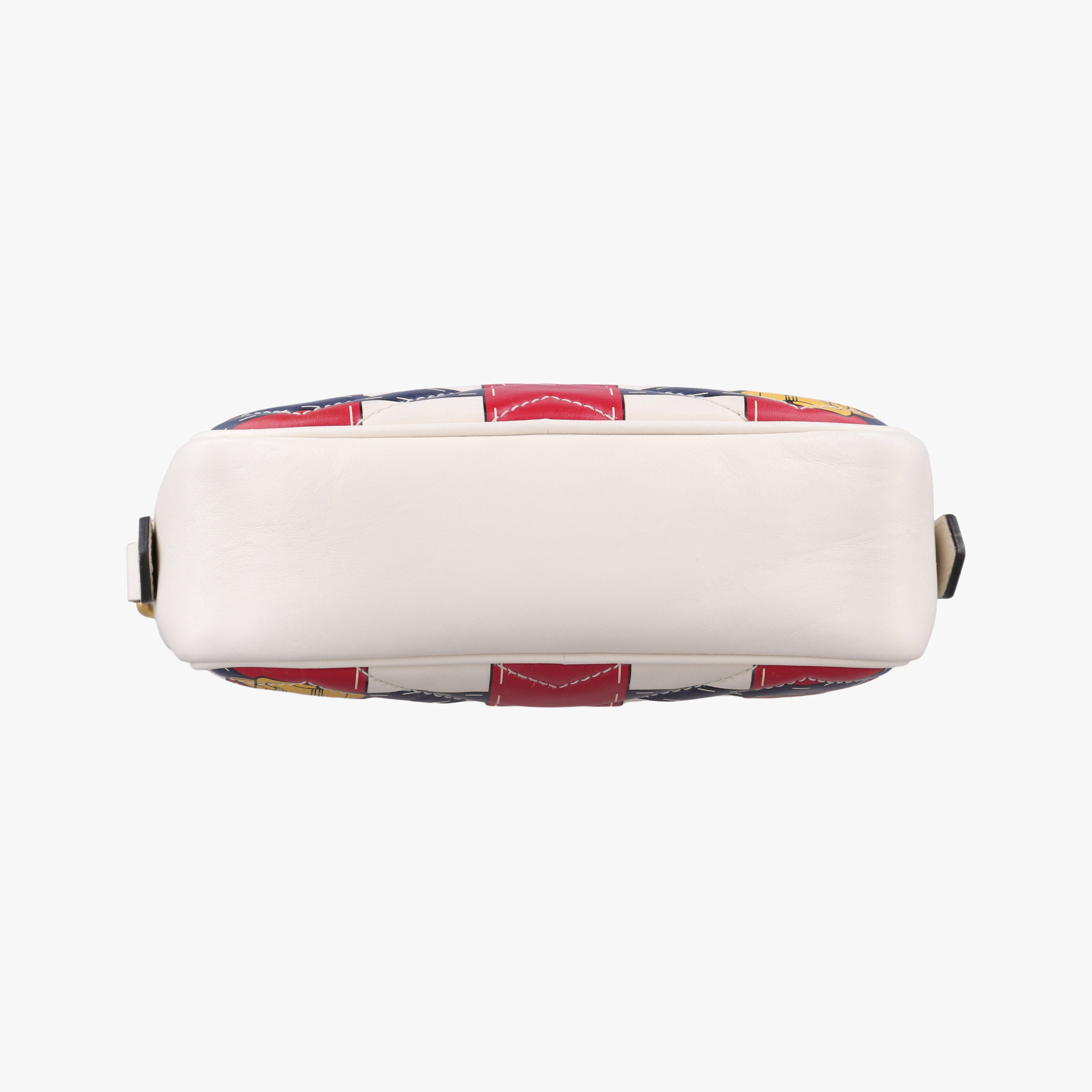 Pre-owned Gucci GG Marmont White × MultiColor Leather 448065 shoulderbag | stylenewstar