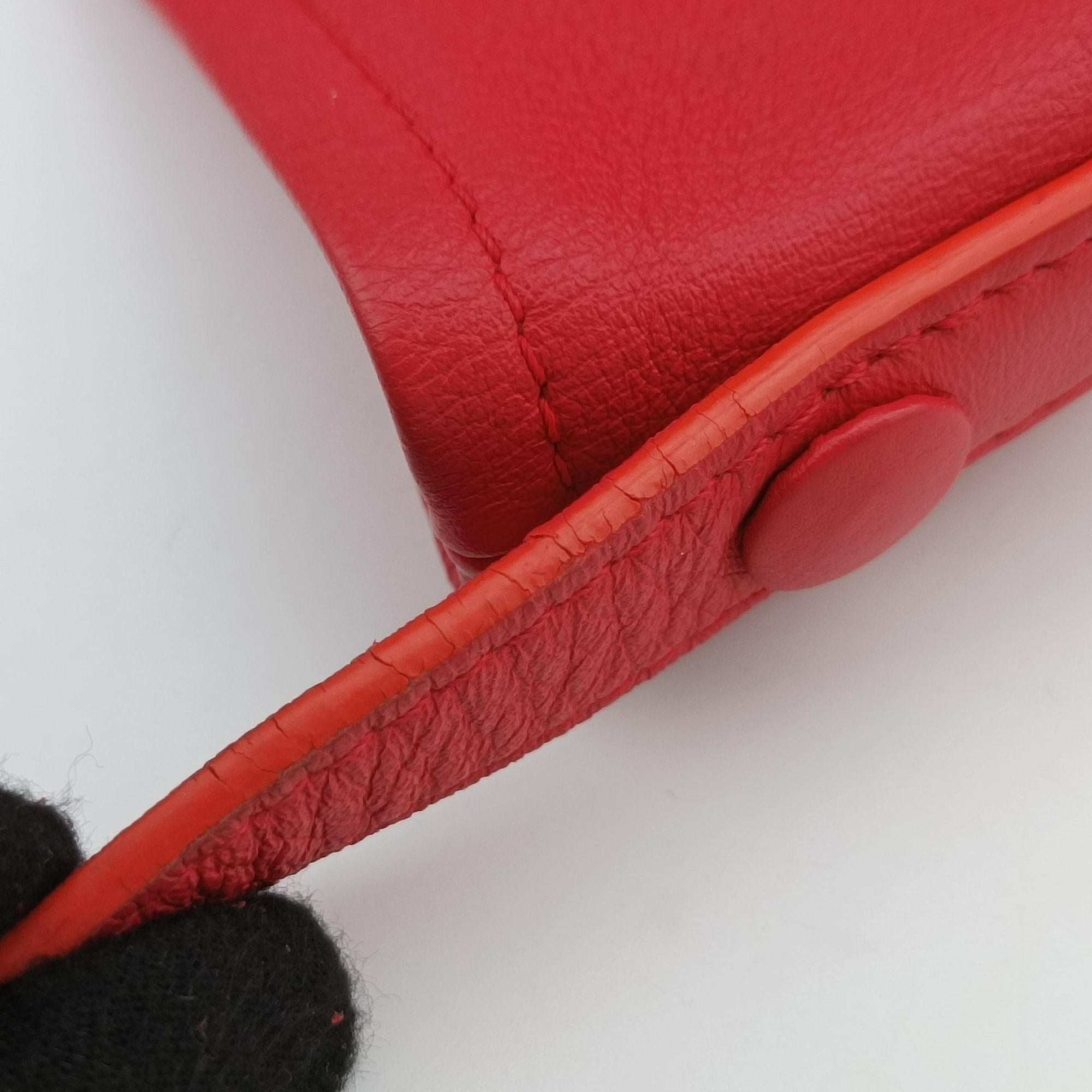 Vintage Delvaux Pin Mini Bucket Red Leather  shoulderbag | stylenewstar