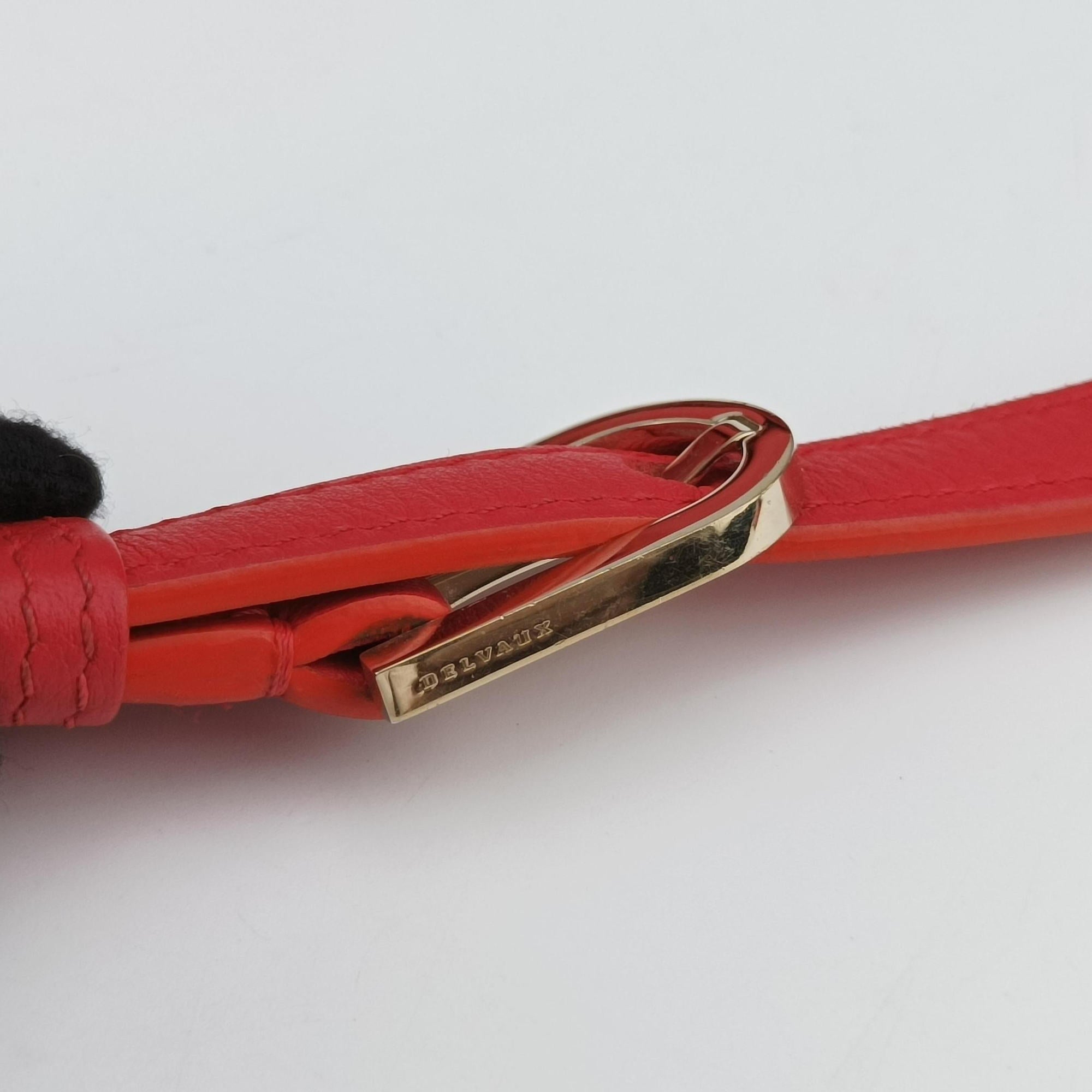 Vintage Delvaux Pin Mini Bucket Red Leather  shoulderbag | stylenewstar