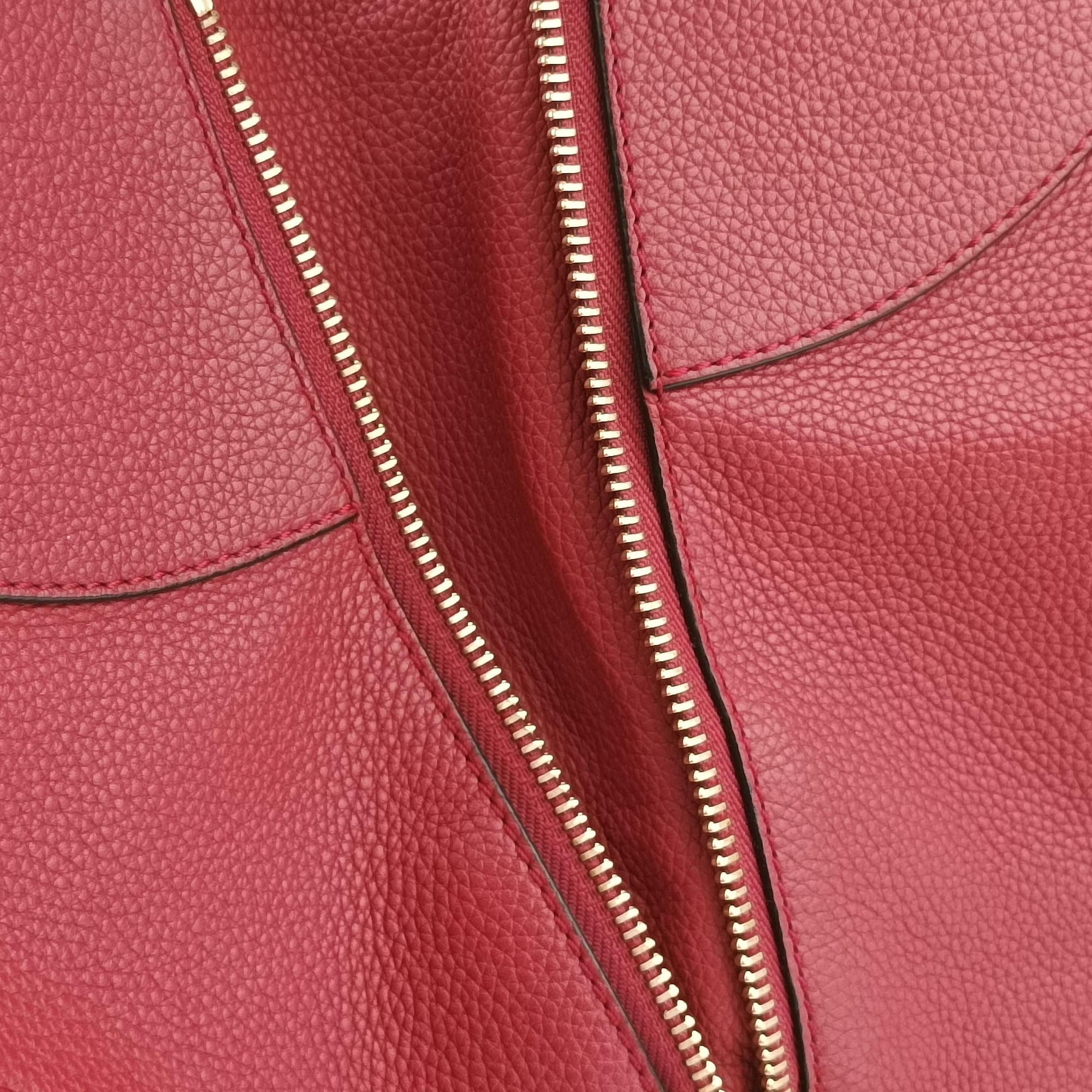 Pre-owned Loewe Hammock Burgundy Leather  shoulderbag | stylenewstar