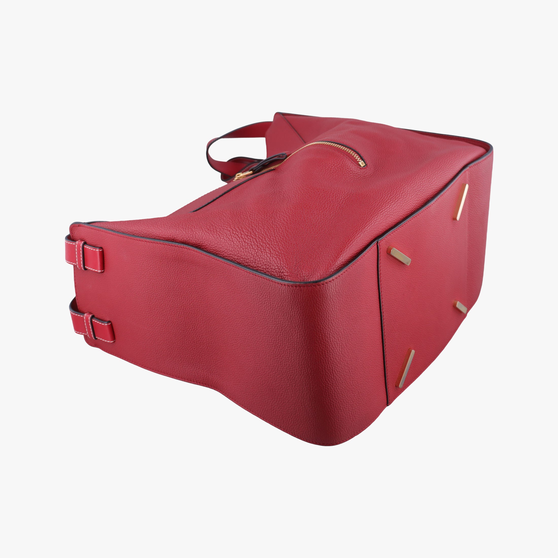 Pre-owned Loewe Hammock Burgundy Leather  shoulderbag | stylenewstar