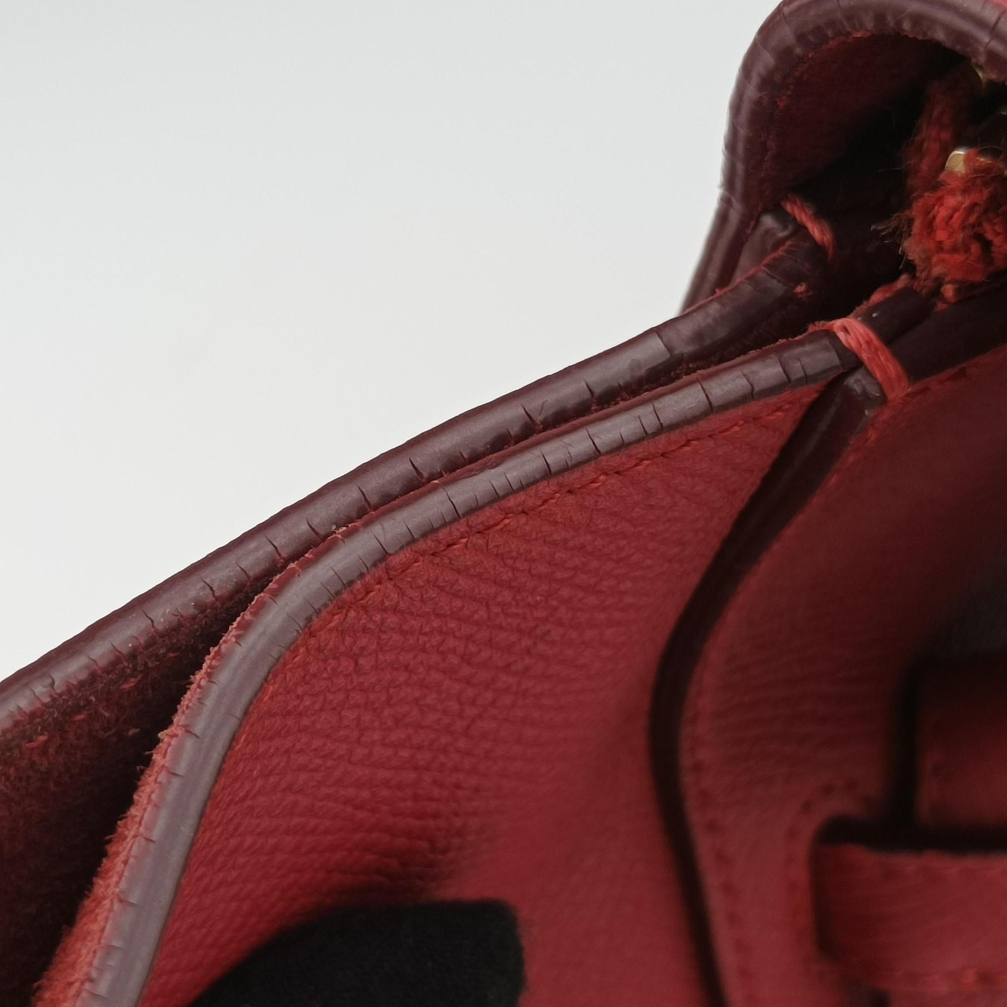 Pre-owned Celine Belt Mini Red Leather  shoulderbag | stylenewstar
