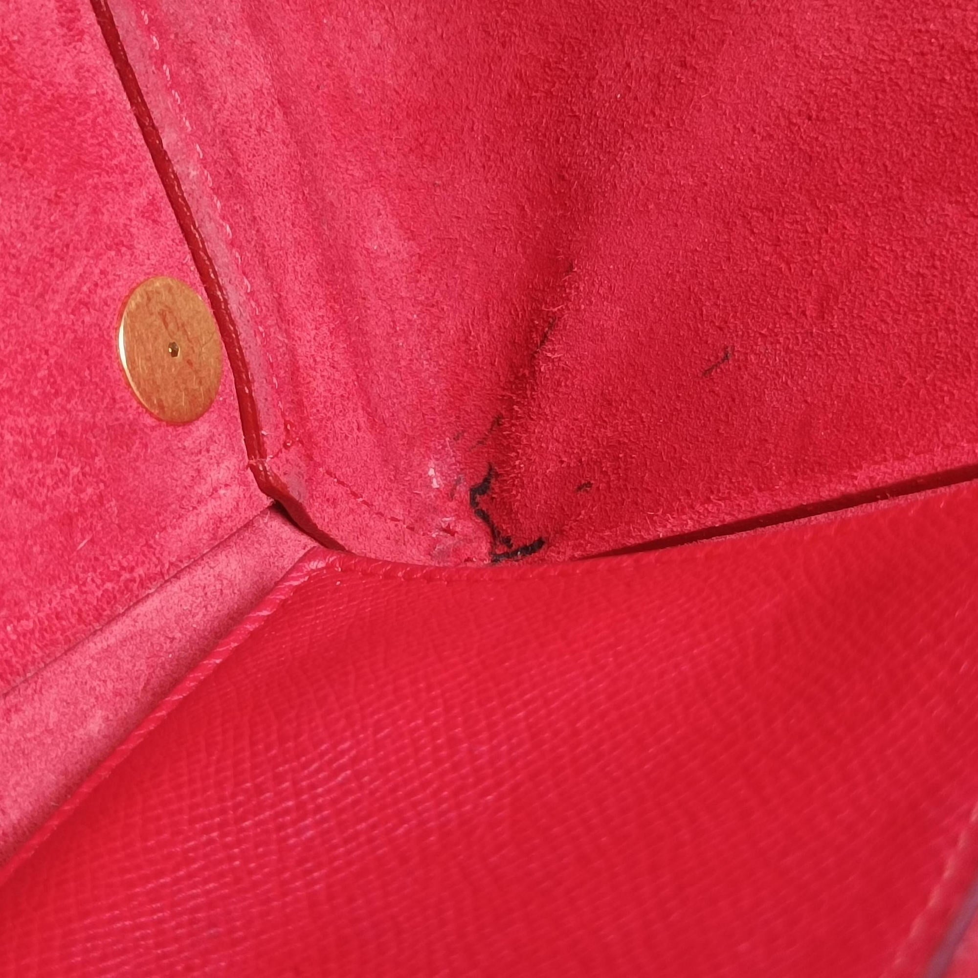 Pre-owned Celine Belt Mini Red Leather  shoulderbag | stylenewstar