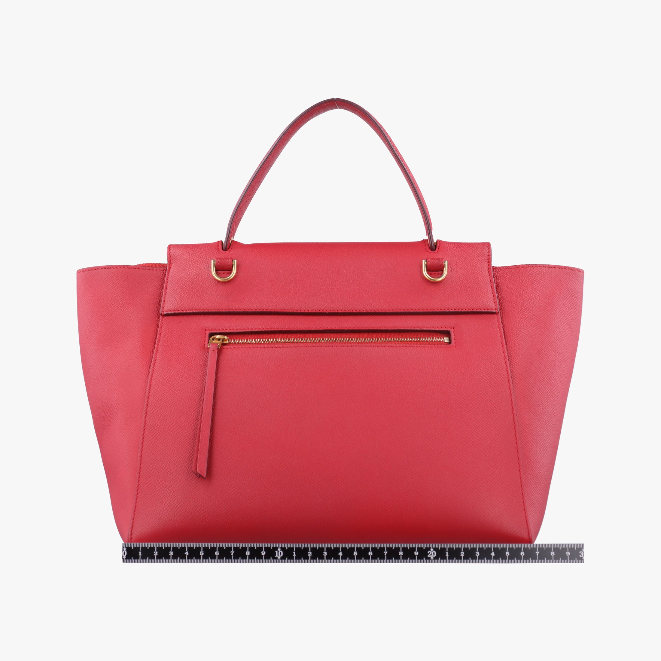 Pre-owned Celine Belt Mini Red Leather  shoulderbag | stylenewstar