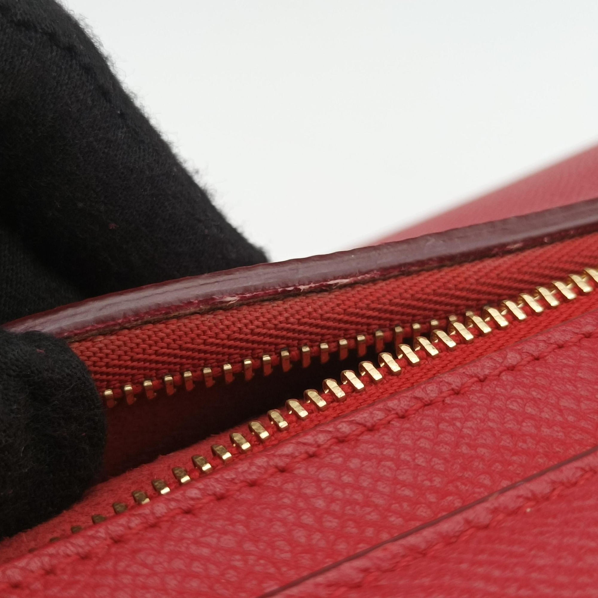 Pre-owned Celine Belt Mini Red Leather  shoulderbag | stylenewstar