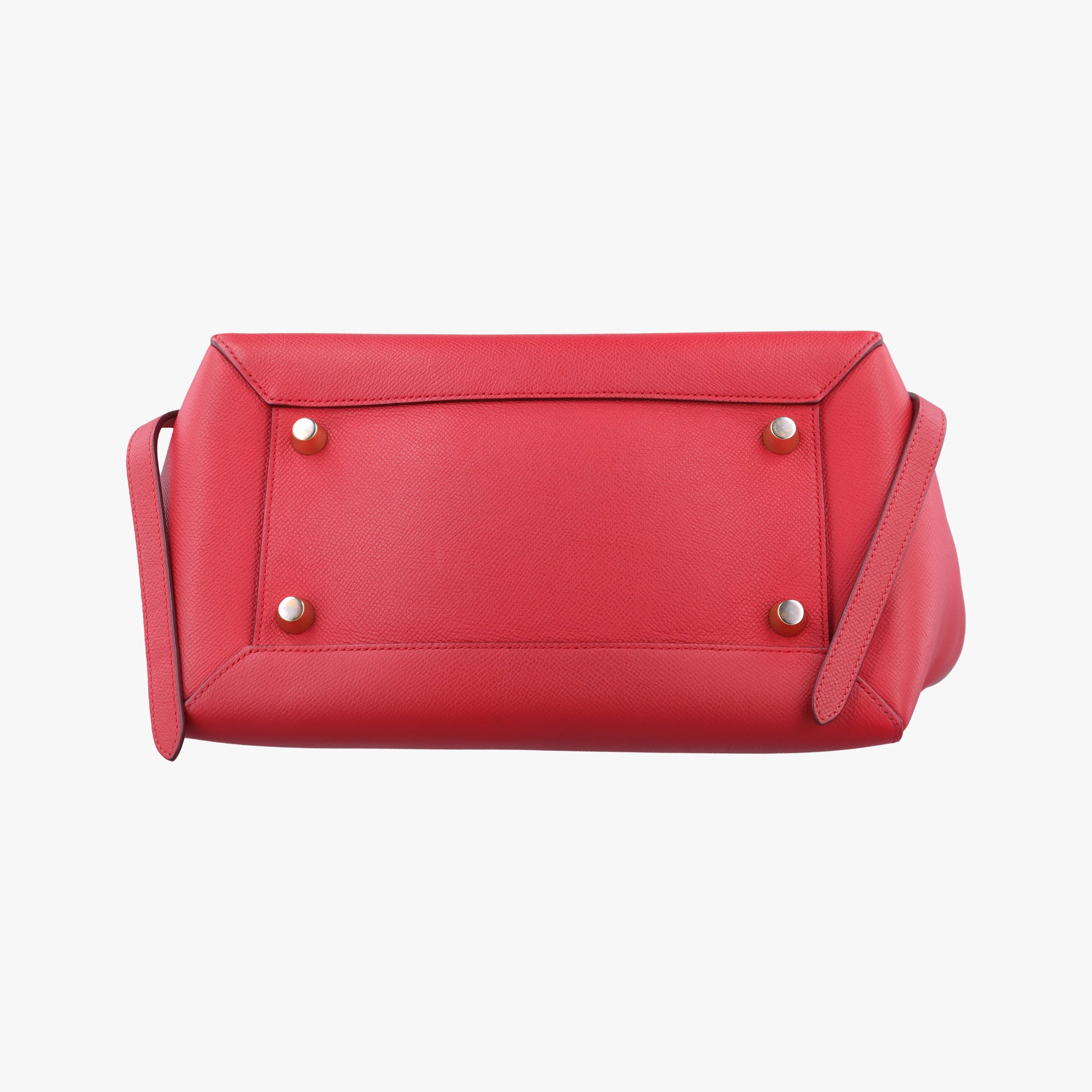 Pre-owned Celine Belt Mini Red Leather  shoulderbag | stylenewstar