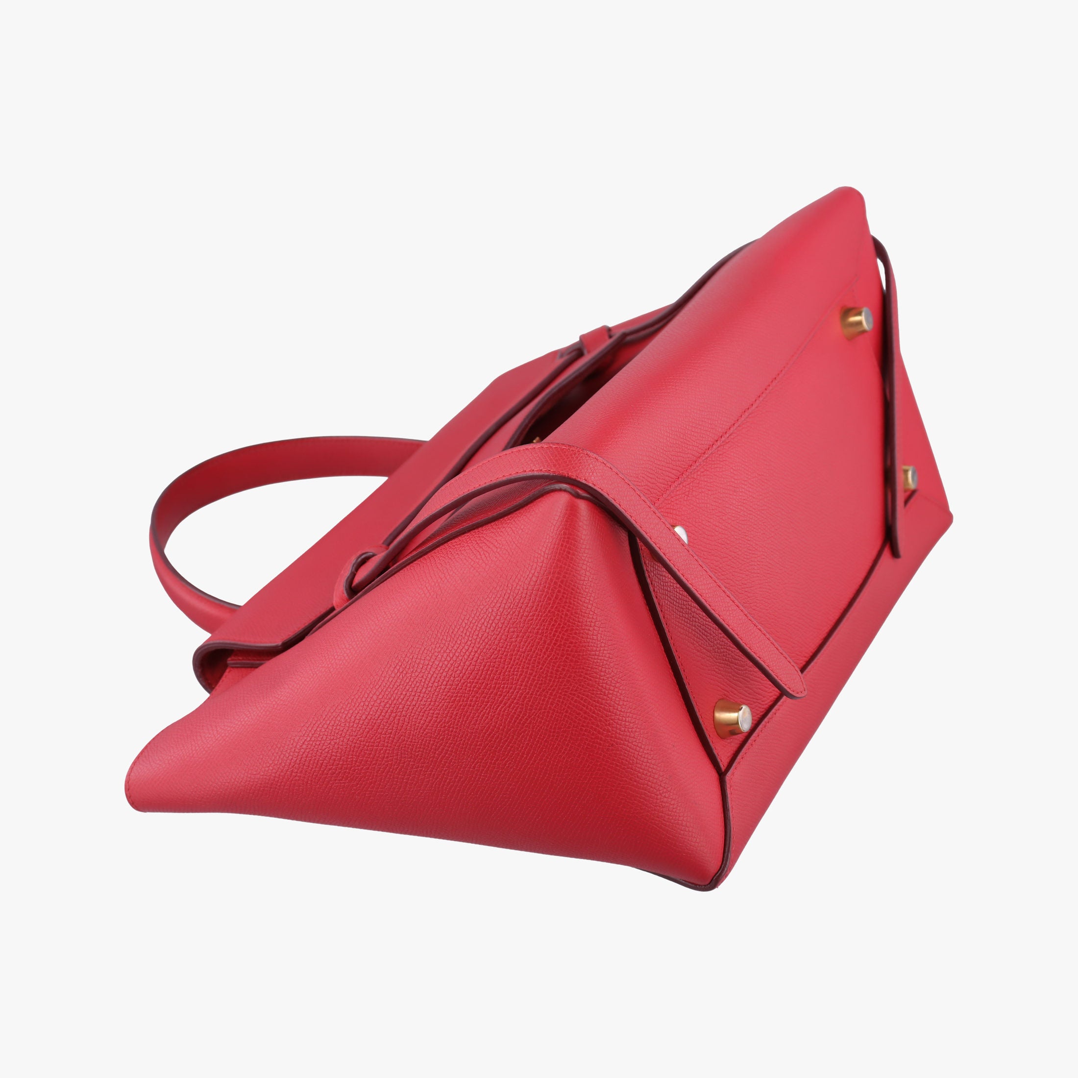 Pre-owned Celine Belt Mini Red Leather  shoulderbag | stylenewstar