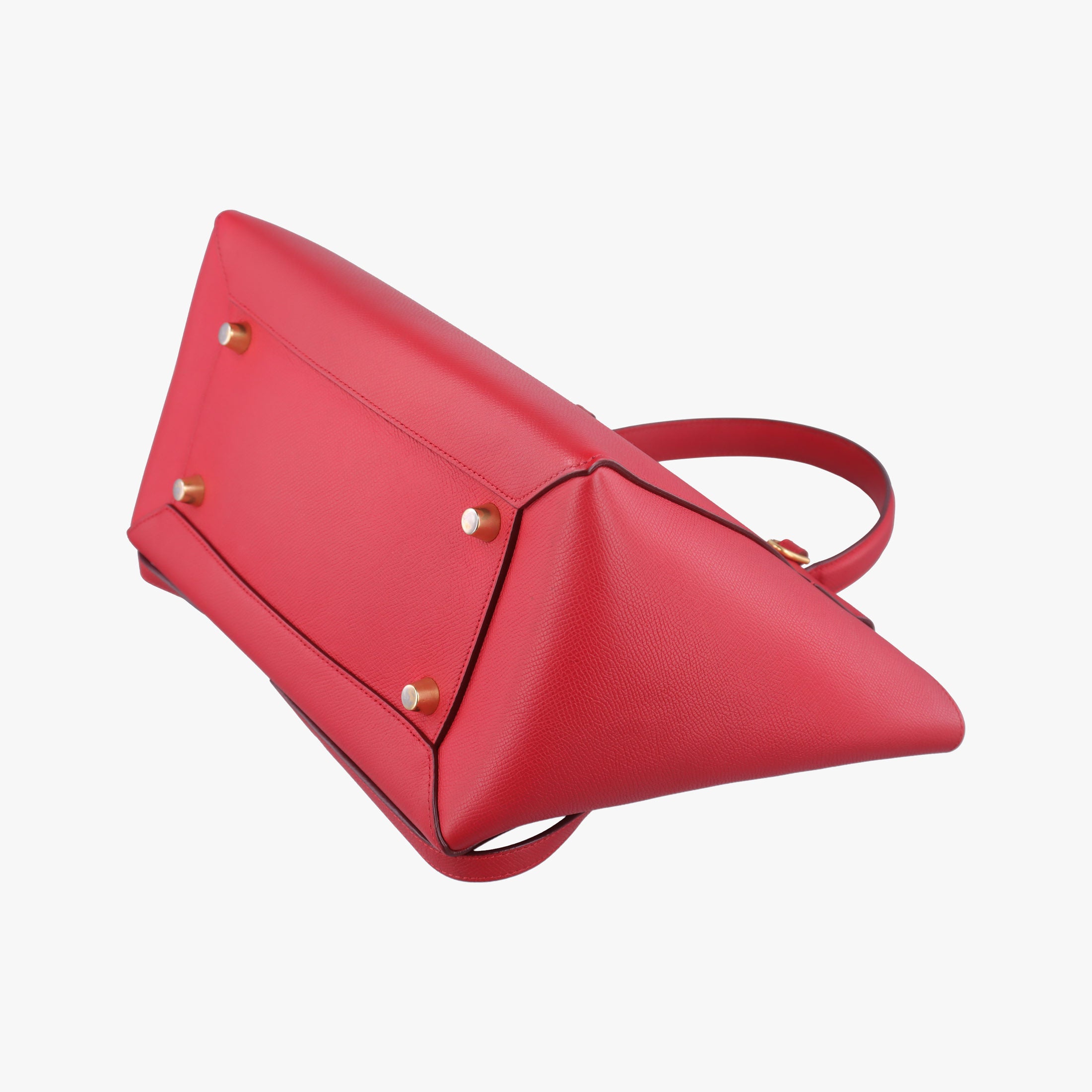 Pre-owned Celine Belt Mini Red Leather  shoulderbag | stylenewstar