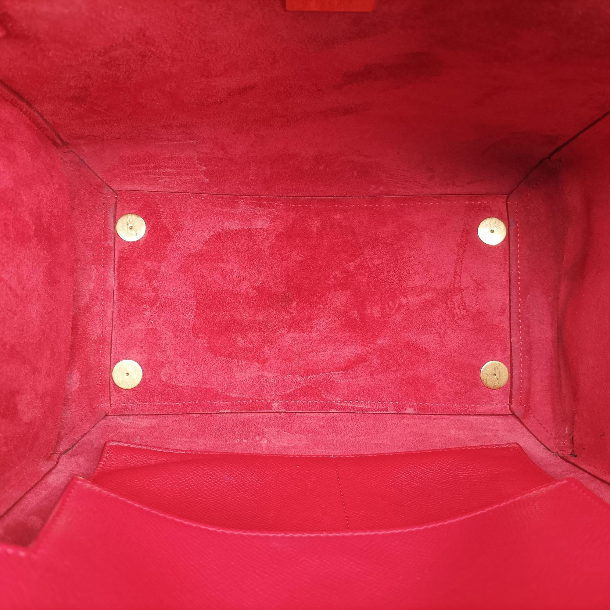 Pre-owned Celine Belt Mini Red Leather  shoulderbag | stylenewstar