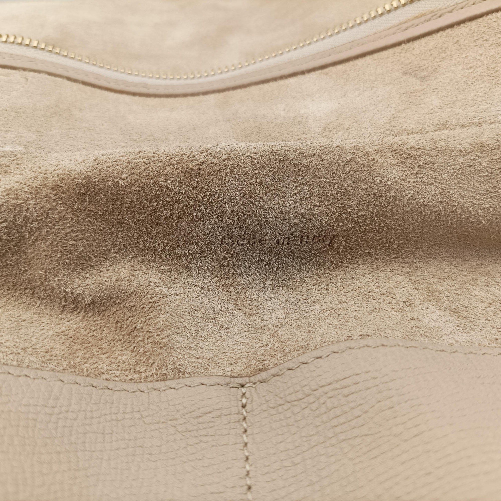 Pre-owned Celine Belt Mini Beige Leather  shoulderbag | stylenewstar