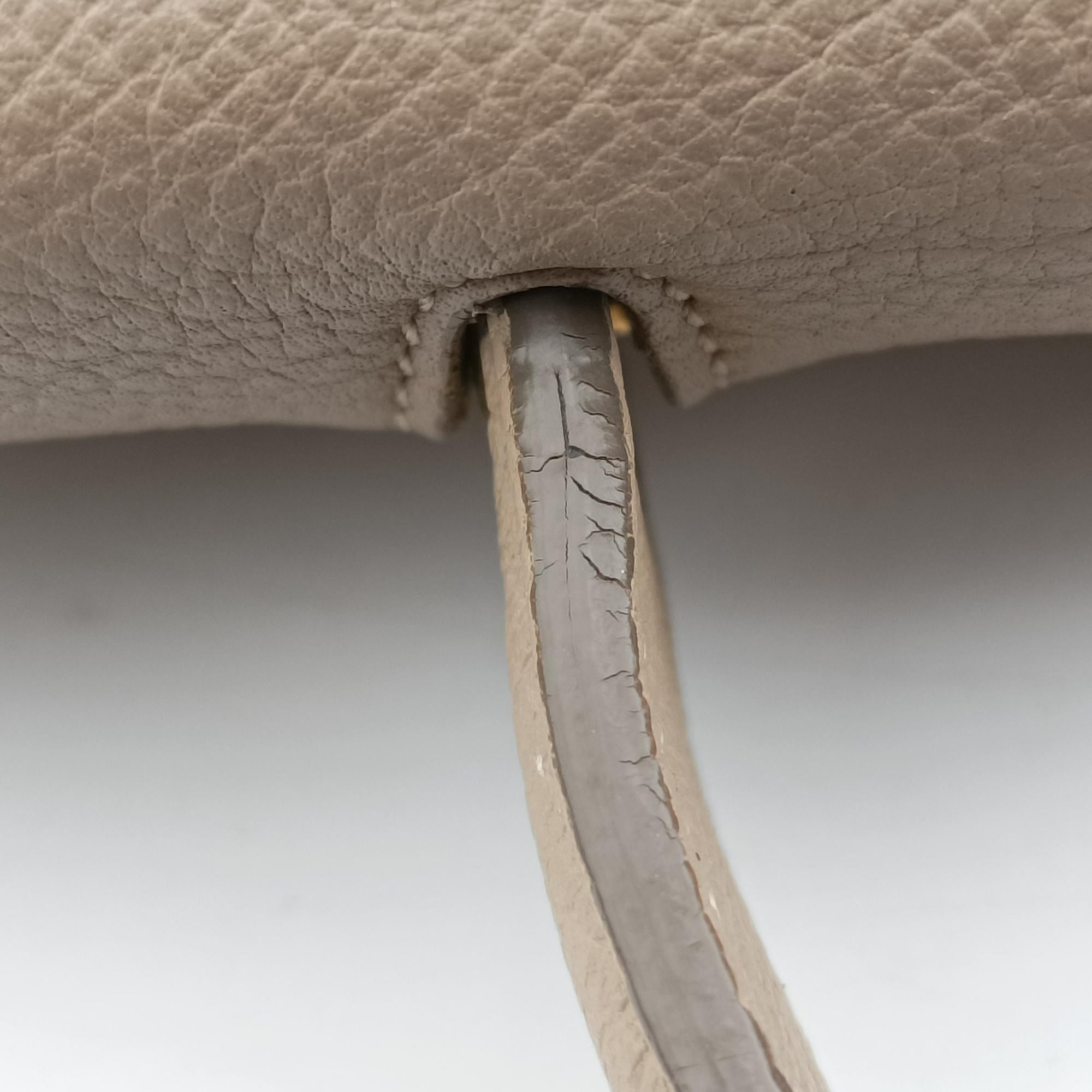 Pre-owned Celine Belt Mini Beige Leather  shoulderbag | stylenewstar