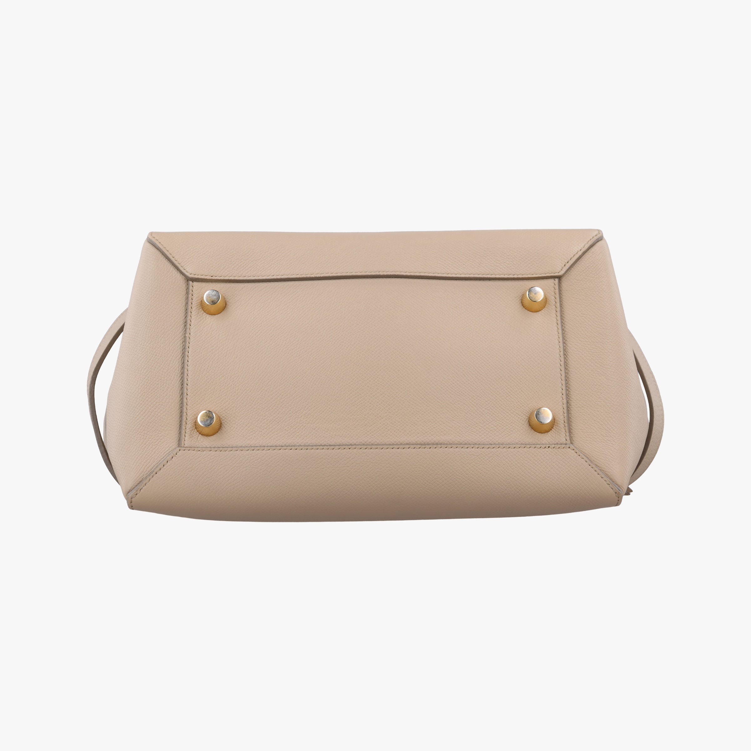 Pre-owned Celine Belt Mini Beige Leather  shoulderbag | stylenewstar