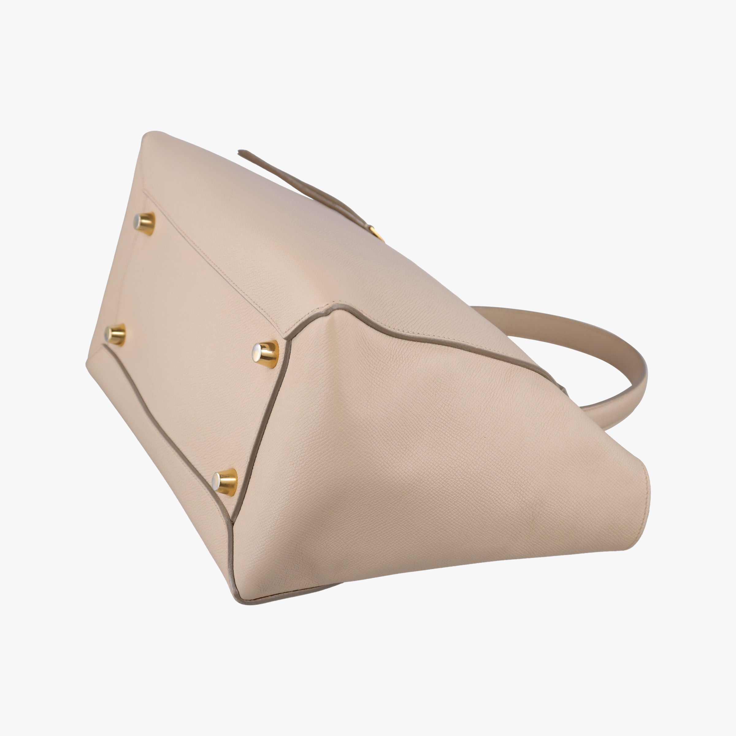 Pre-owned Celine Belt Mini Beige Leather  shoulderbag | stylenewstar