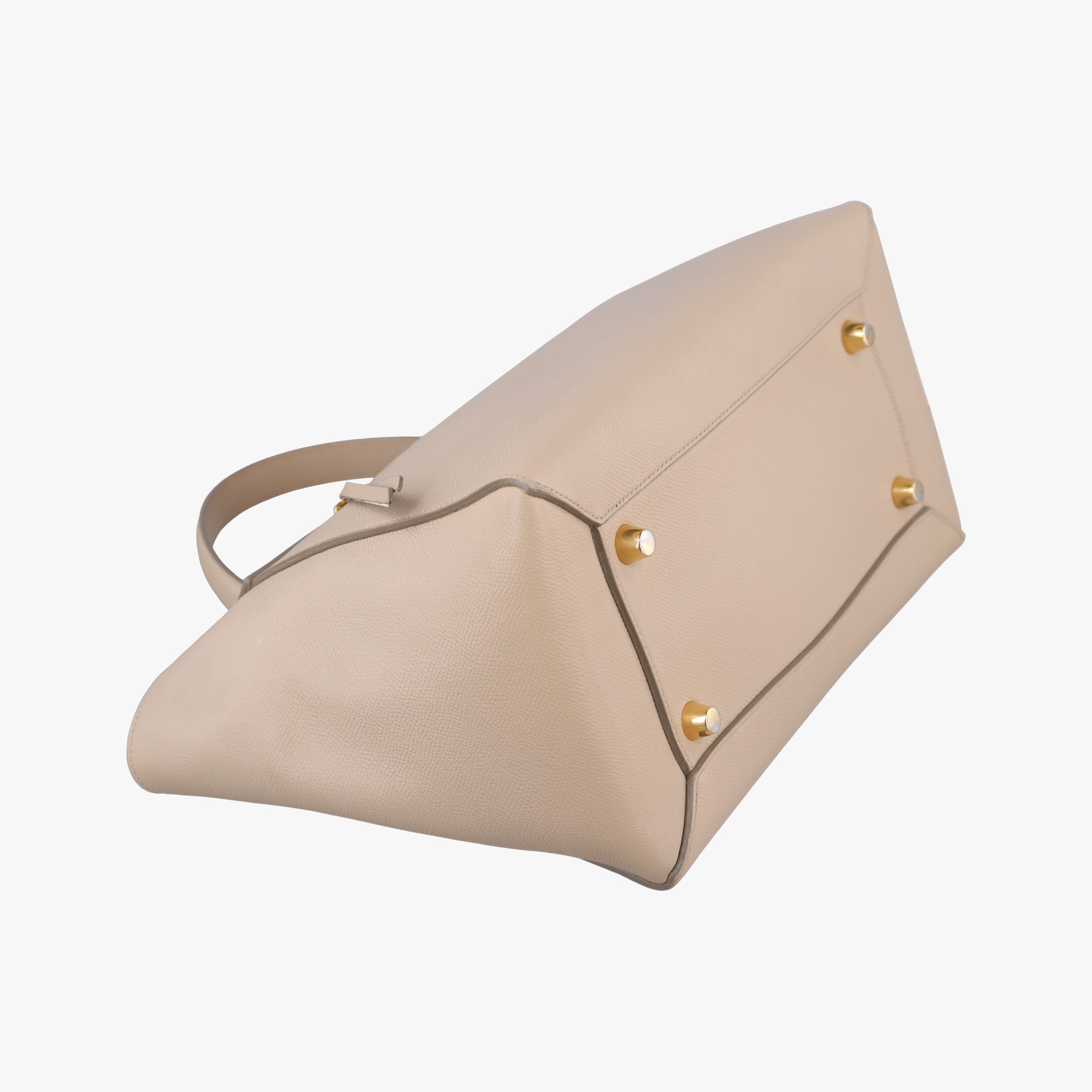 Pre-owned Celine Belt Mini Beige Leather  shoulderbag | stylenewstar
