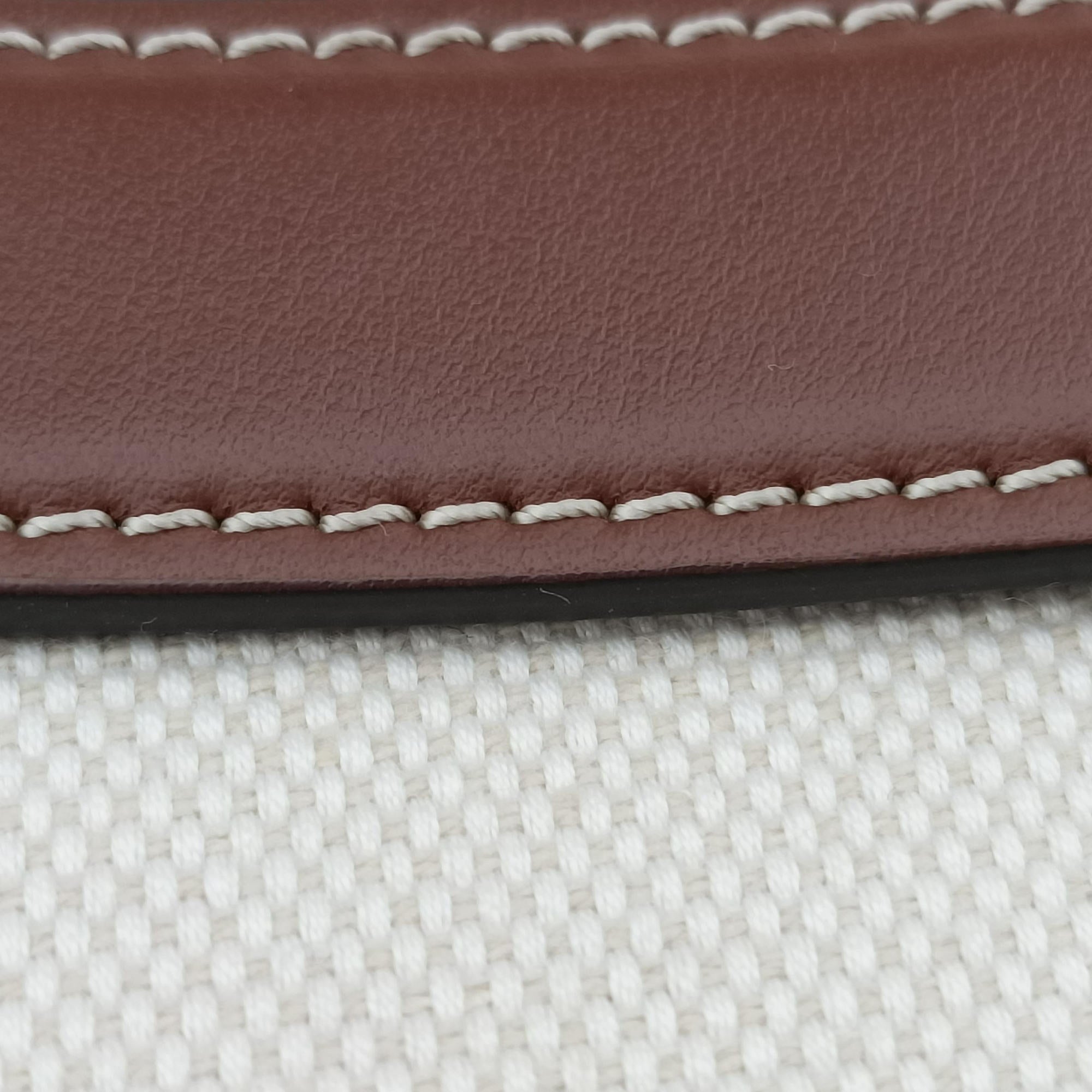 Pre-owned Burberry LOUISE Beige × Brown Canvas×Leather  shoulderbag | stylenewstar