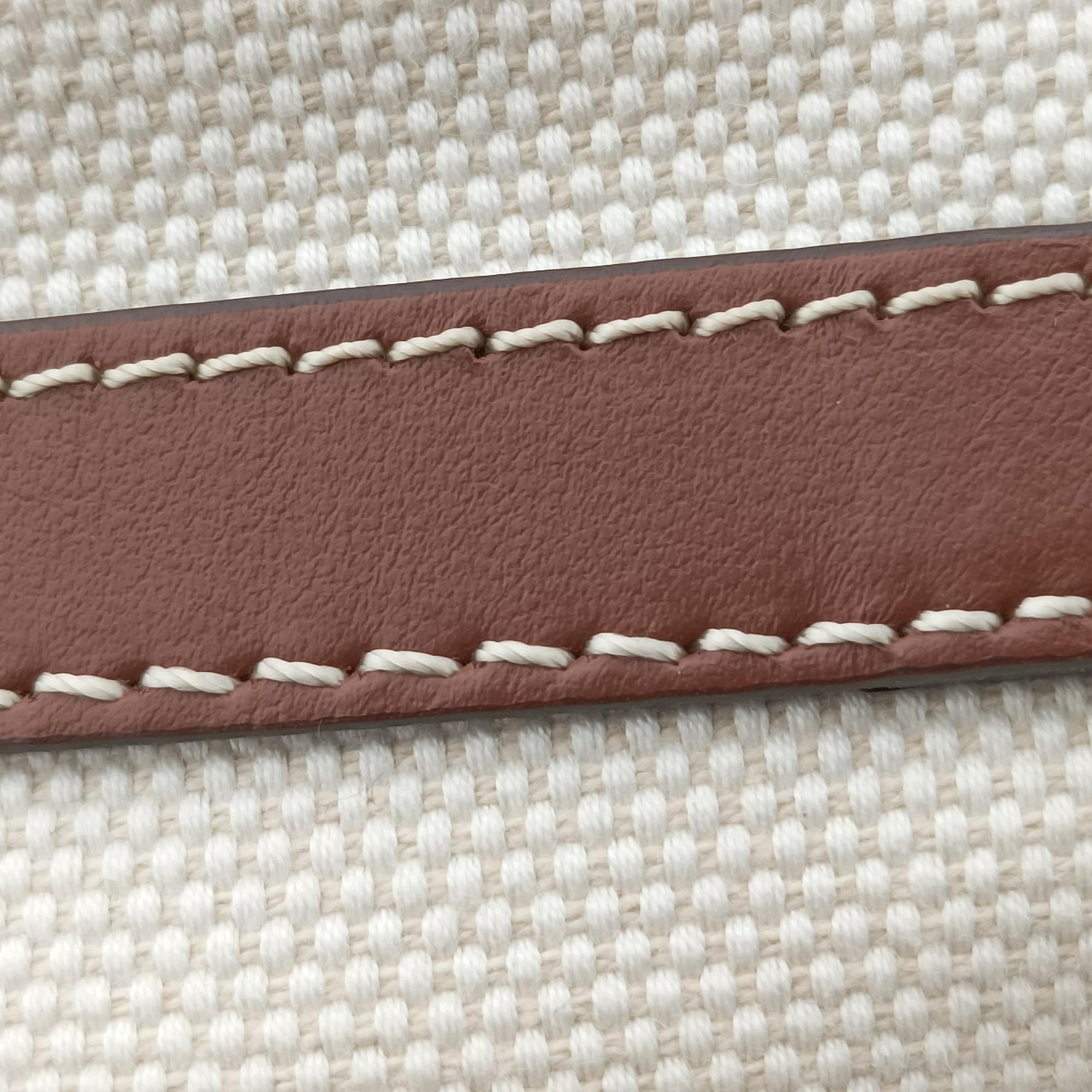 Pre-owned Burberry LOUISE Beige × Brown Canvas×Leather  shoulderbag | stylenewstar