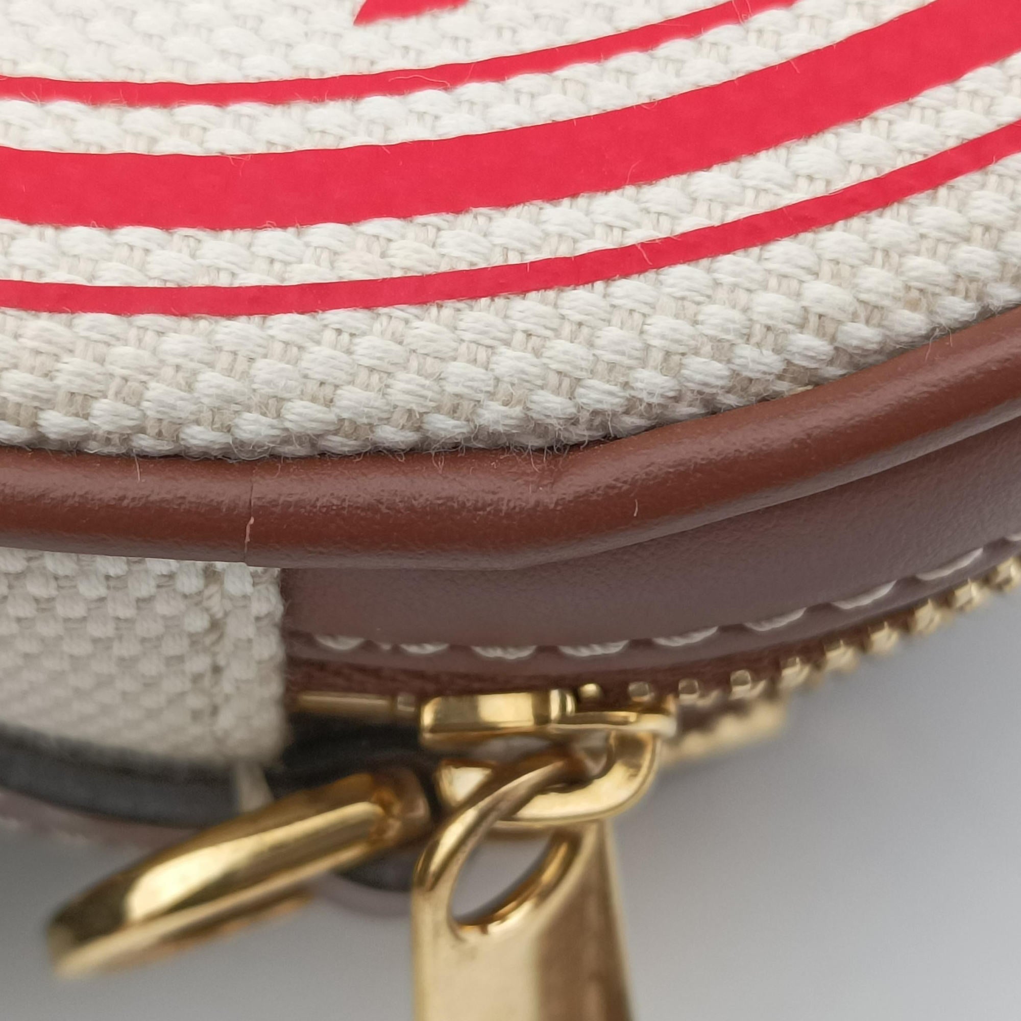 Pre-owned Burberry LOUISE Beige × Brown Canvas×Leather  shoulderbag | stylenewstar