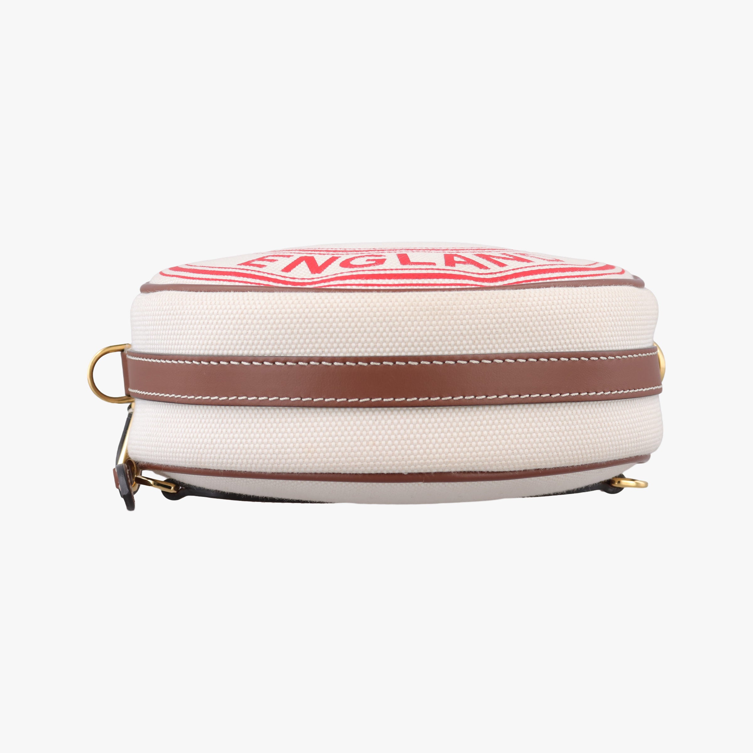 Pre-owned Burberry LOUISE Beige × Brown Canvas×Leather  shoulderbag | stylenewstar