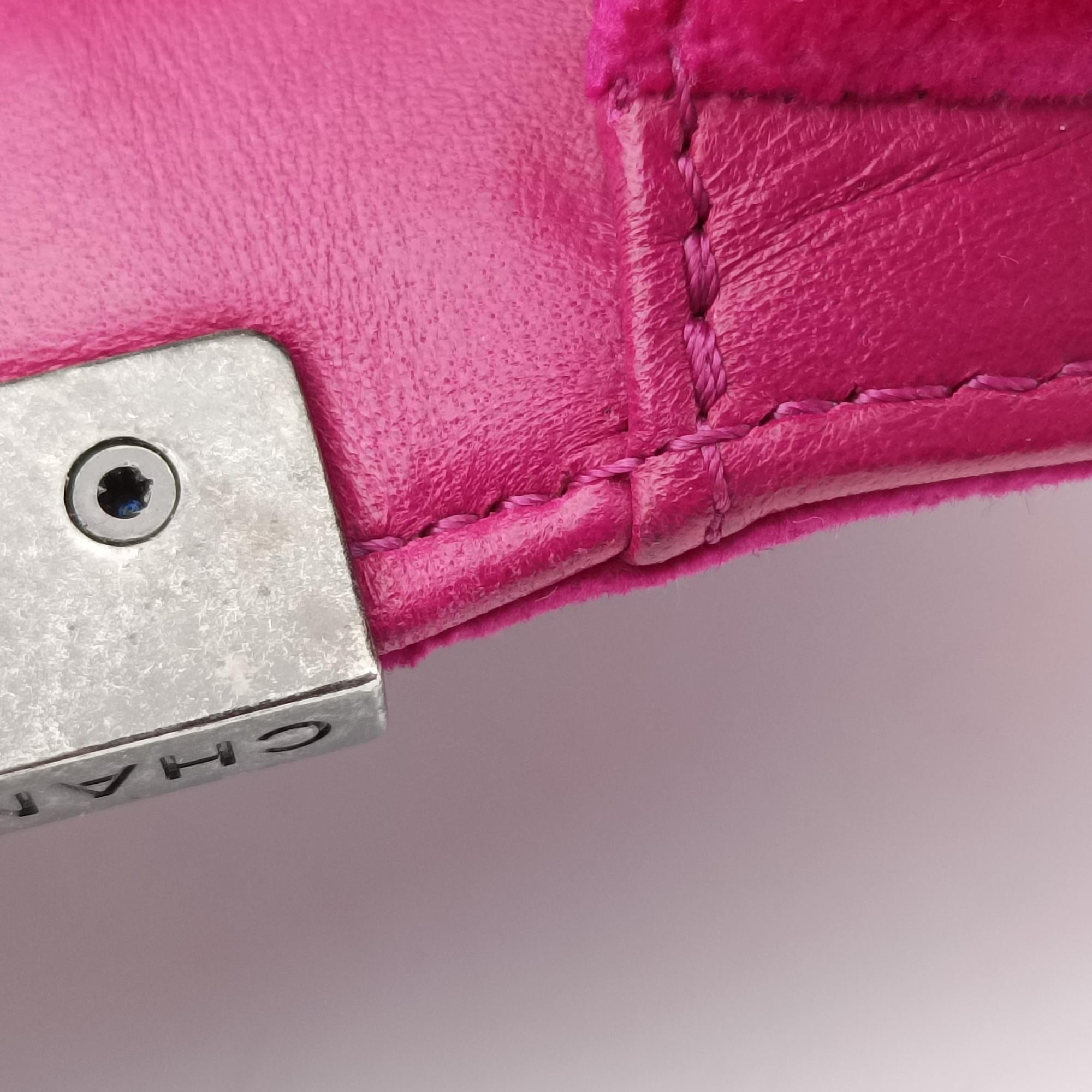 Pre-owned Chanel BOY CHANEL Rose velour A67416 shoulderbag | stylenewstar