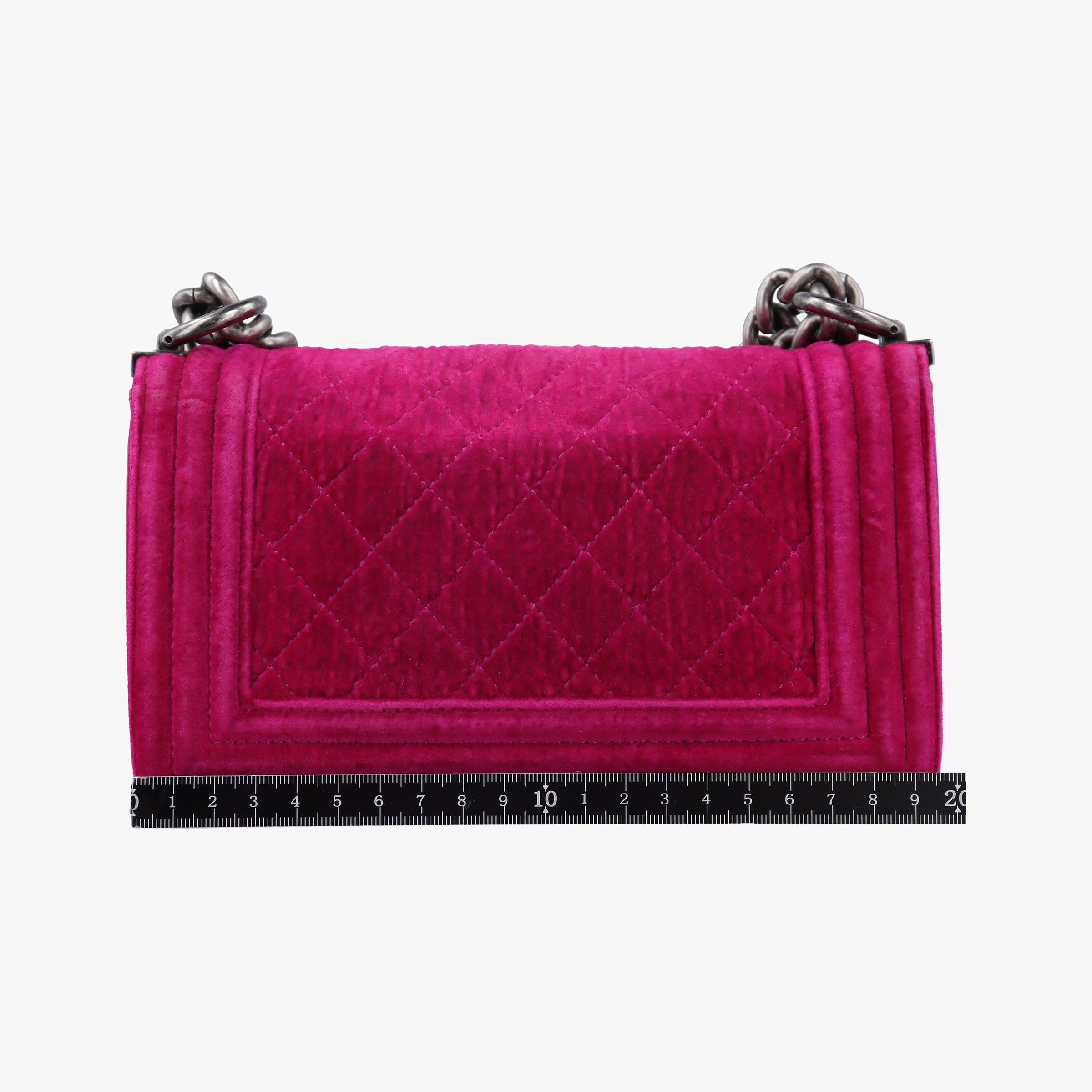 Pre-owned Chanel BOY CHANEL Rose velour A67416 shoulderbag | stylenewstar