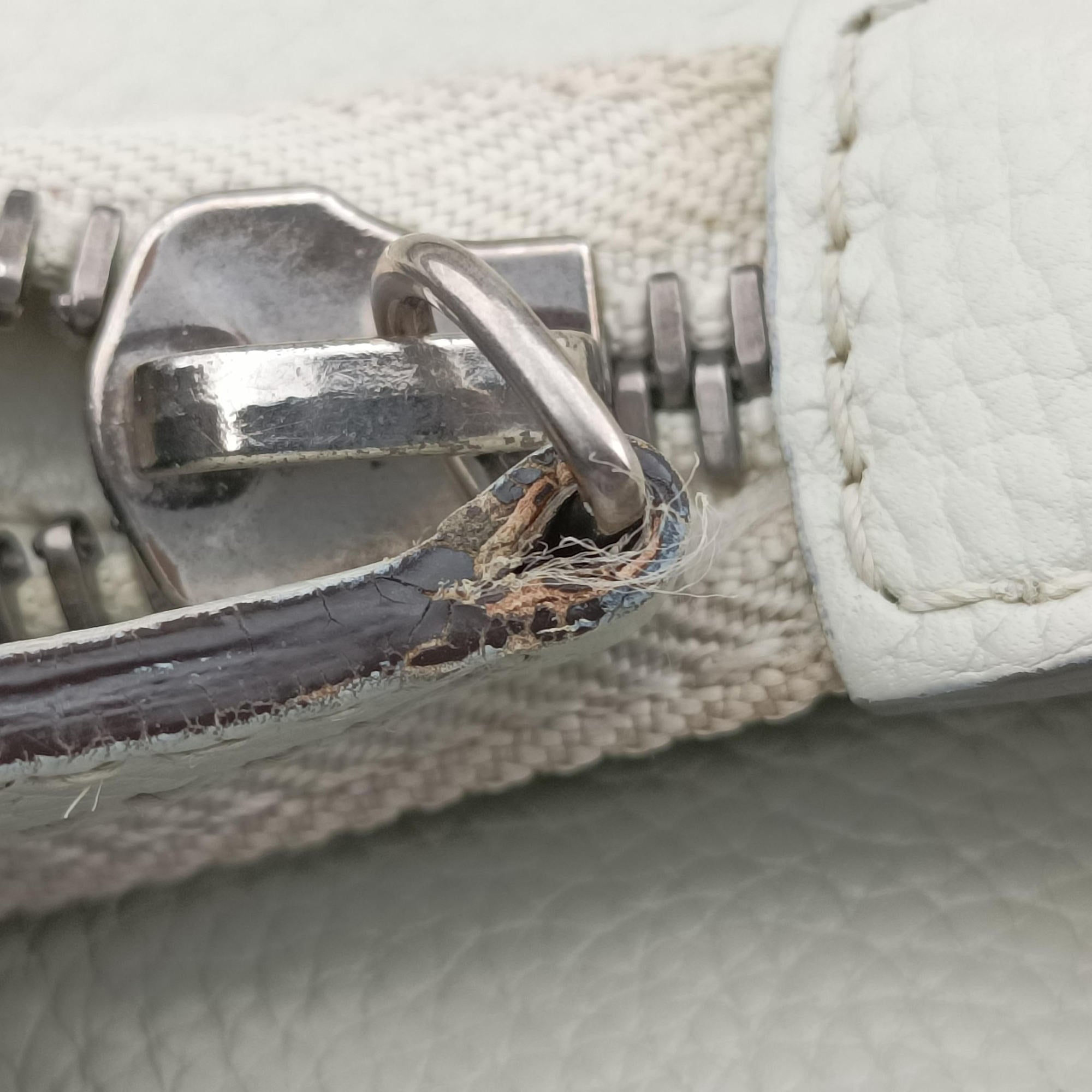 Vintage Celine Luggage Mini Shopper Light Gray Leather  handbag | stylenewstar