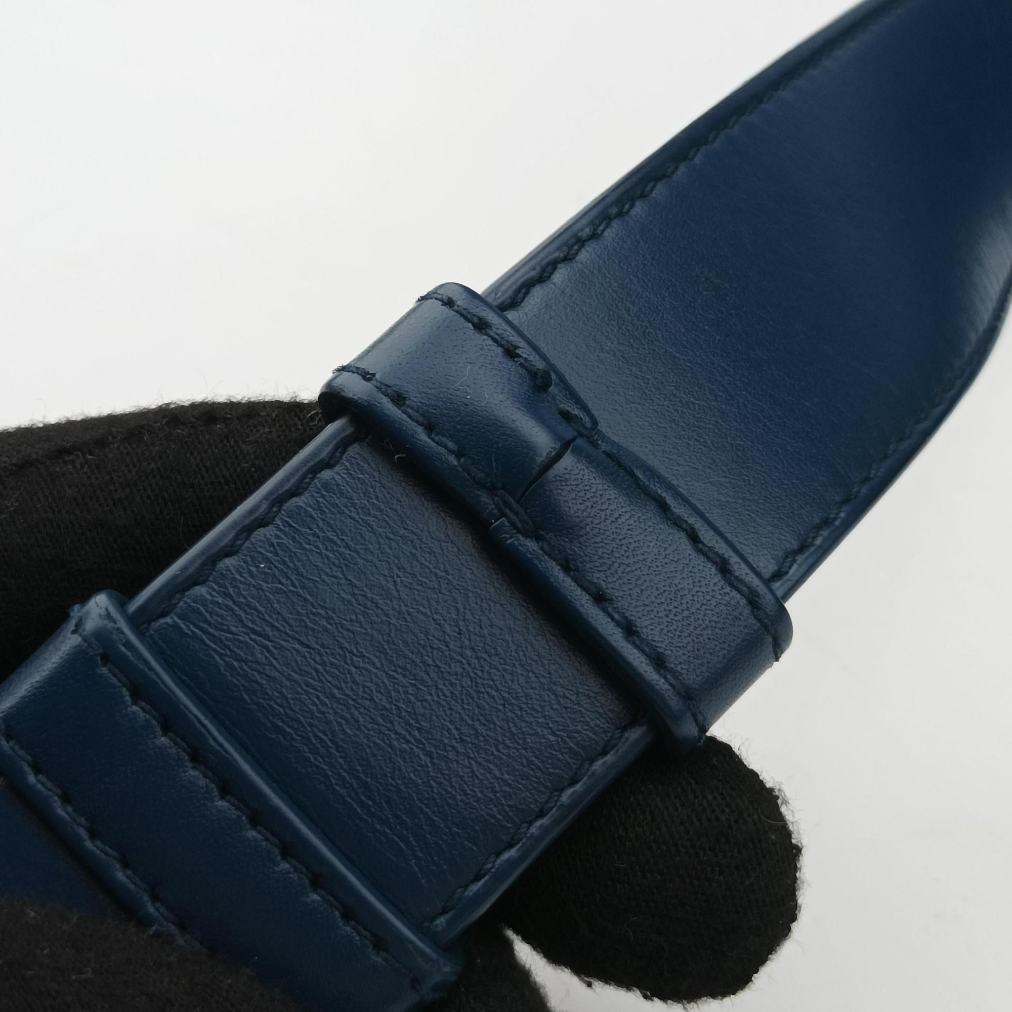 Secondhand Bottega Veneta Intrecciato Navy lambskin  shoulderbag | stylenewstar