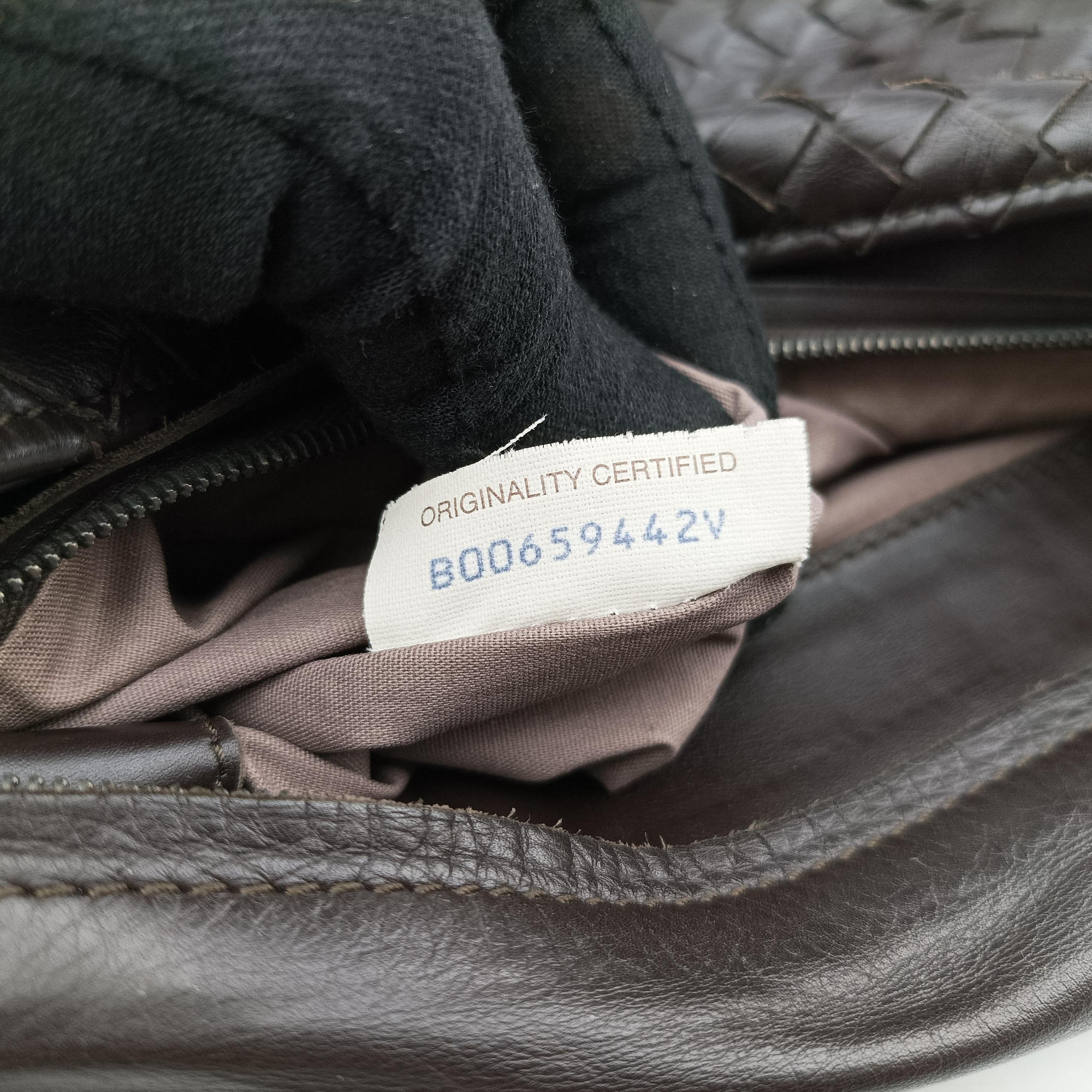 Pre-owned Bottega Veneta Intrecciato Brown lambskin  shoulderbag | stylenewstar