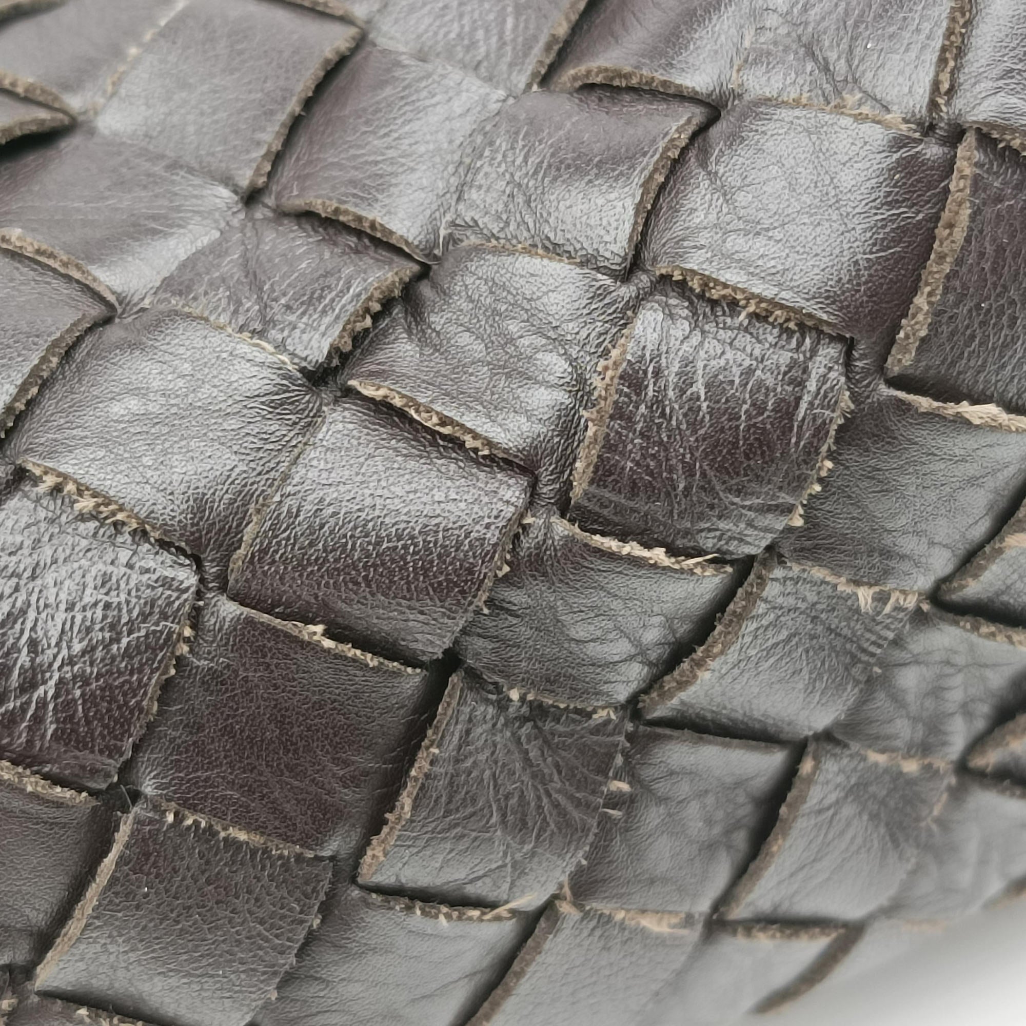 Pre-owned Bottega Veneta Intrecciato Brown lambskin  shoulderbag | stylenewstar