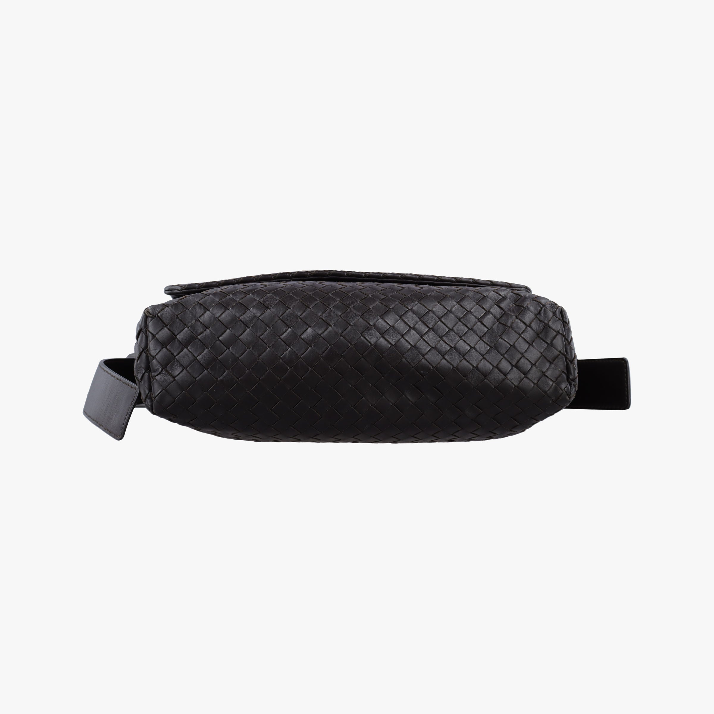 Pre-owned Bottega Veneta Intrecciato Brown lambskin  shoulderbag | stylenewstar
