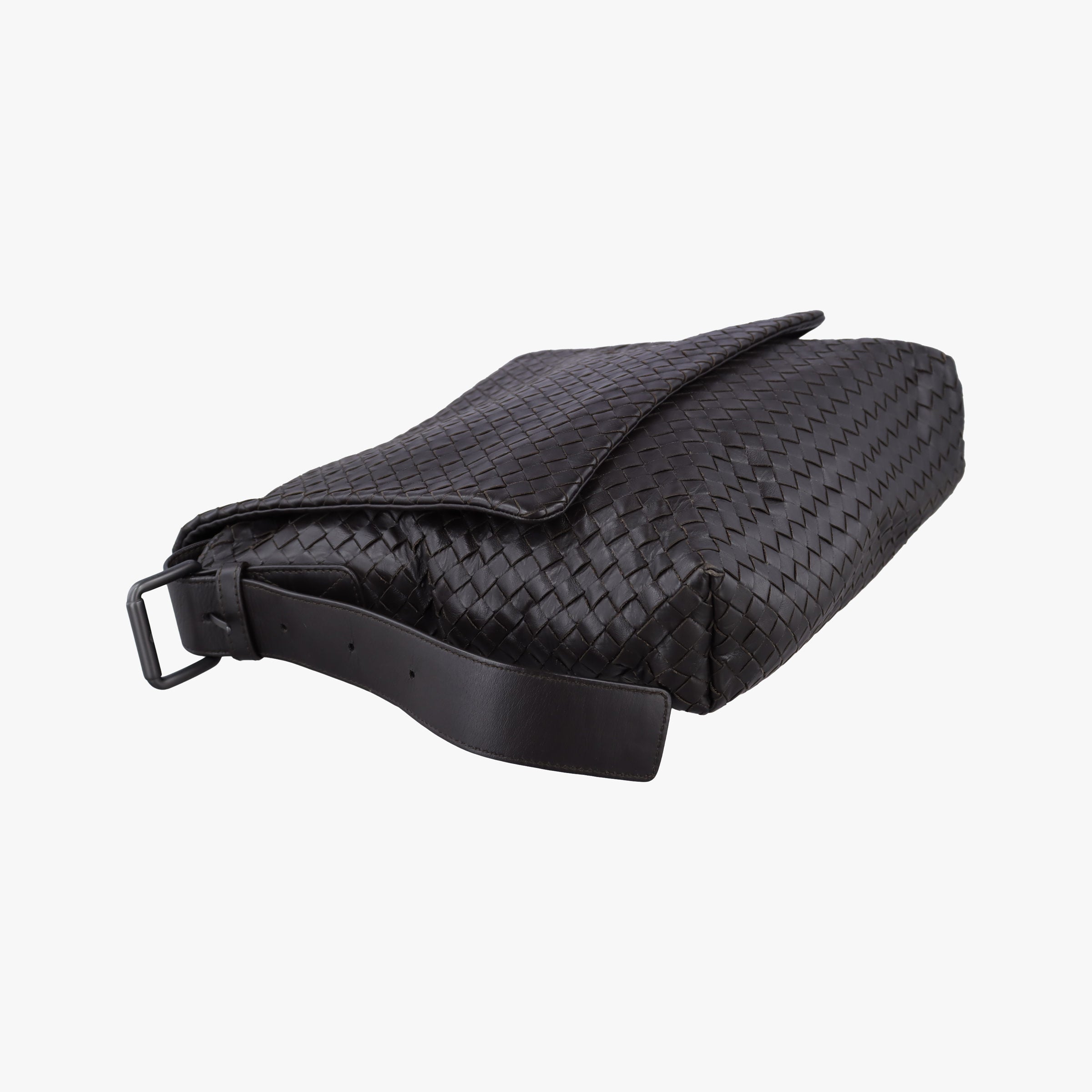 Pre-owned Bottega Veneta Intrecciato Brown lambskin  shoulderbag | stylenewstar