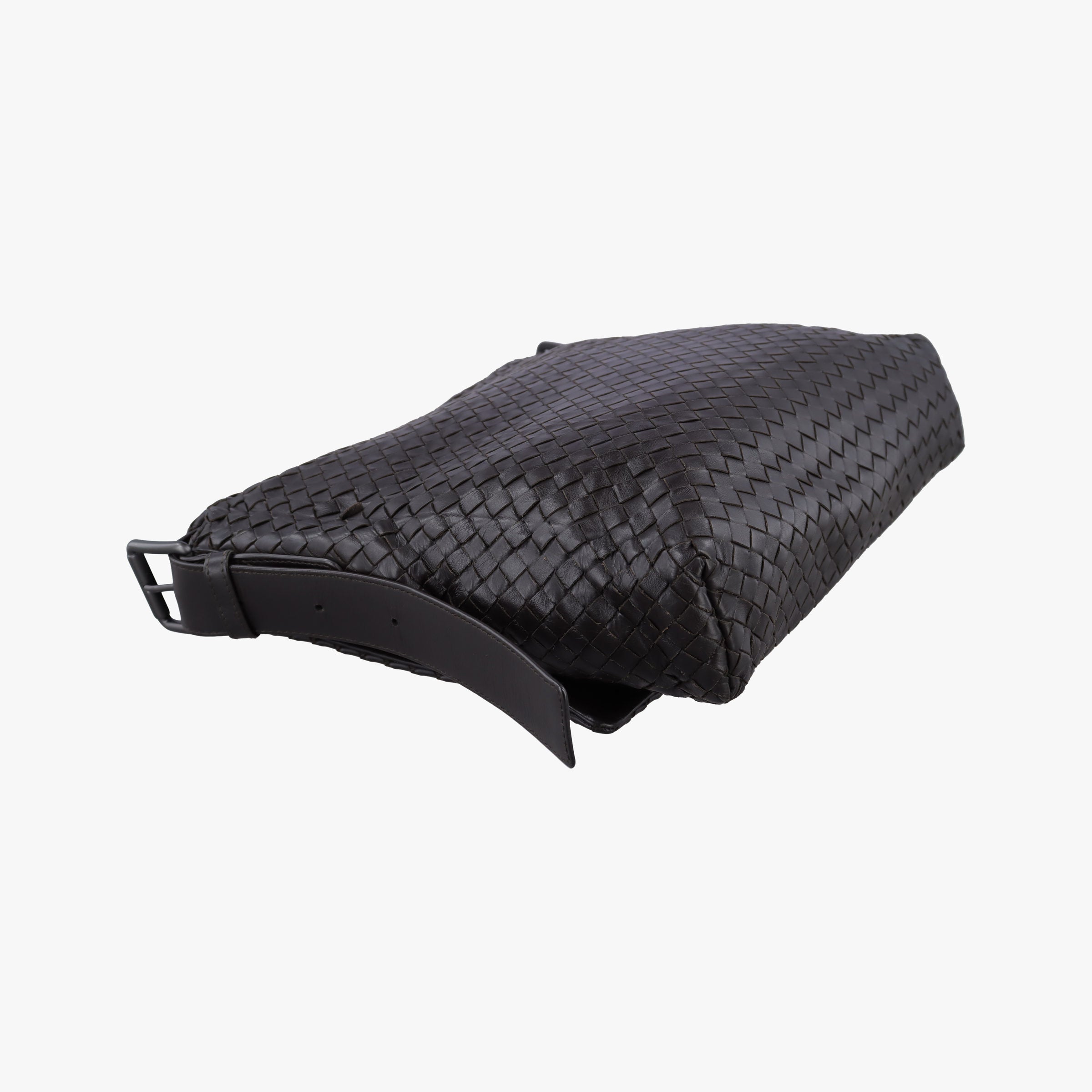 Pre-owned Bottega Veneta Intrecciato Brown lambskin  shoulderbag | stylenewstar