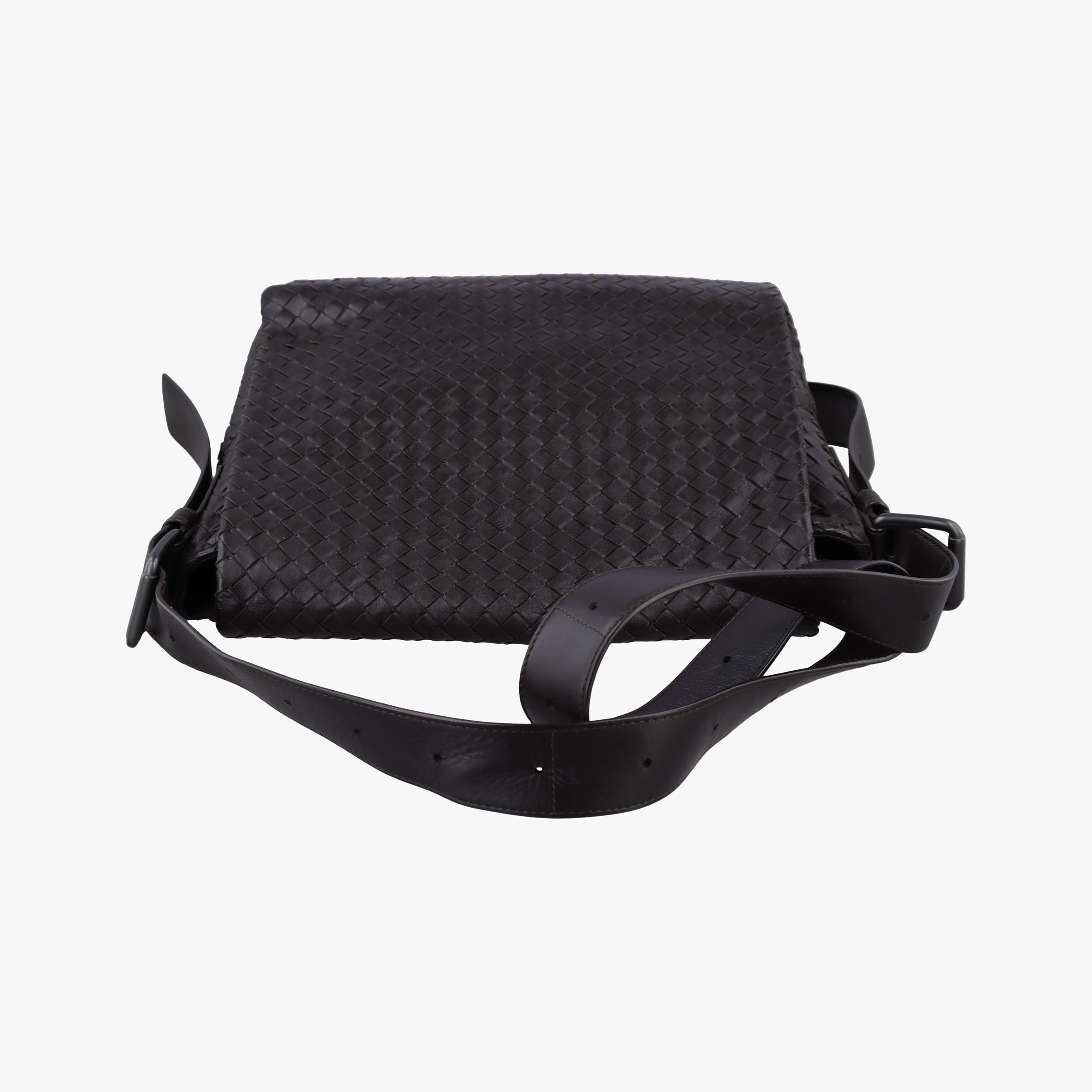 Pre-owned Bottega Veneta Intrecciato Brown lambskin  shoulderbag | stylenewstar