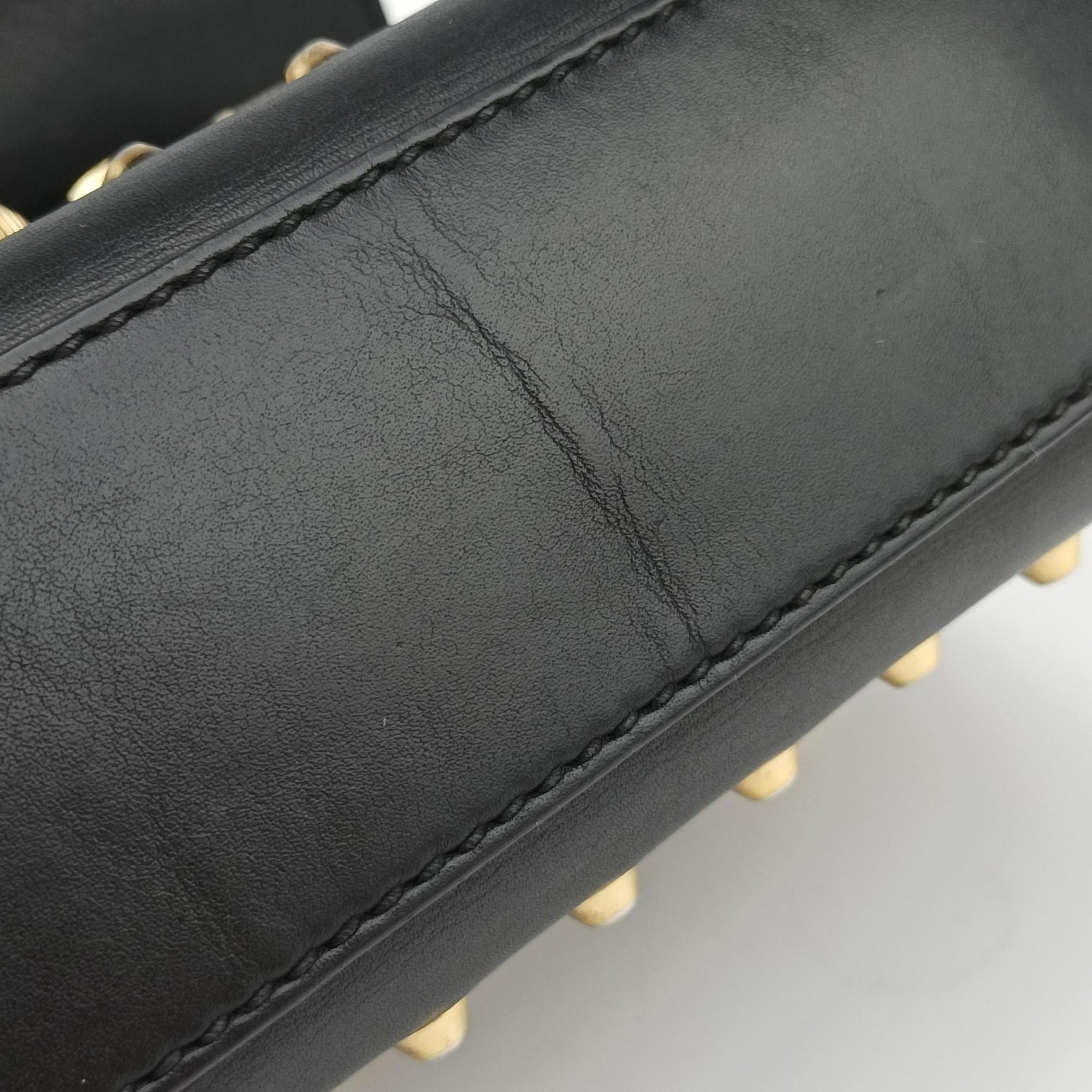 Pre-owned Gucci Padlock Black Leather 432182 shoulderbag | stylenewstar