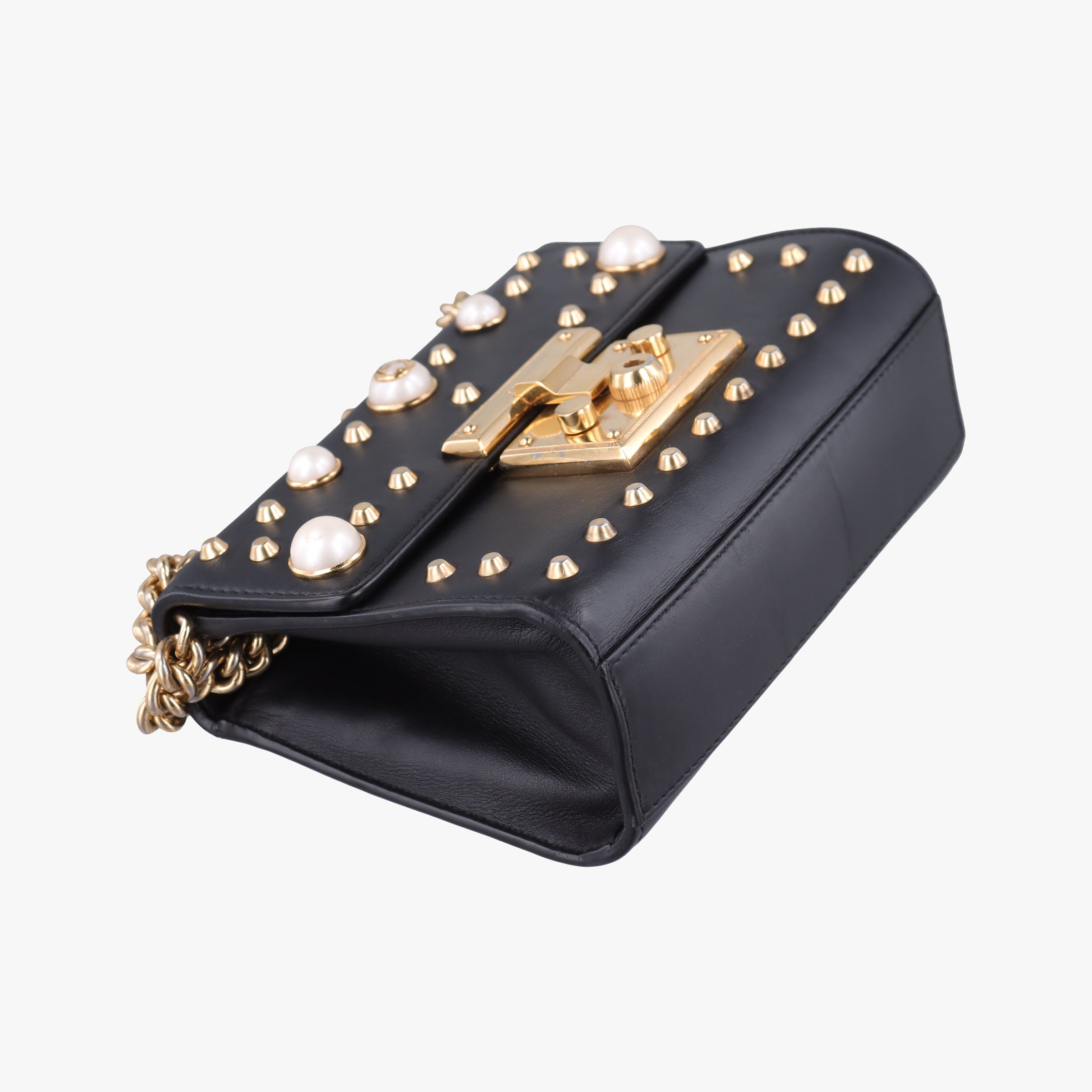 Pre-owned Gucci Padlock Black Leather 432182 shoulderbag | stylenewstar