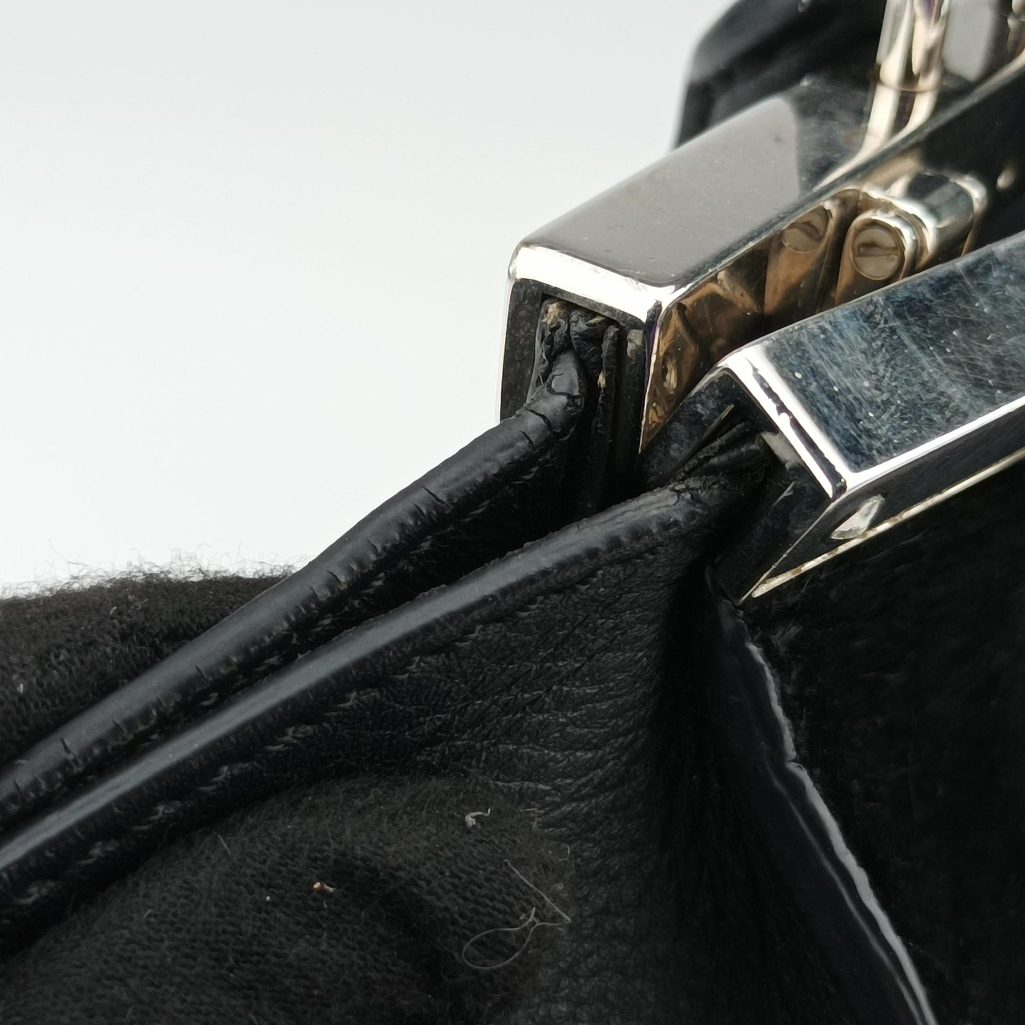 Vintage Fendi Troyage Trois Jours Black Leather  × ponyhair 8BH279 shoulderbag | stylenewstar