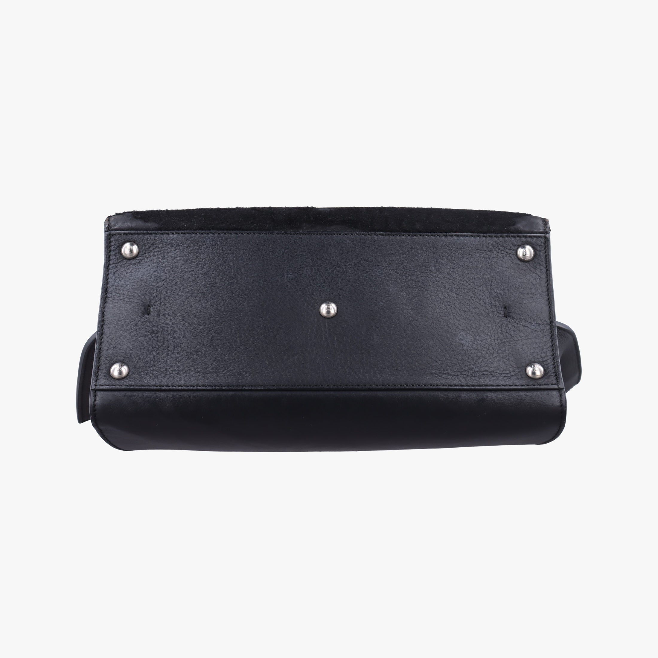 Vintage Fendi Troyage Trois Jours Black Leather  × ponyhair 8BH279 shoulderbag | stylenewstar