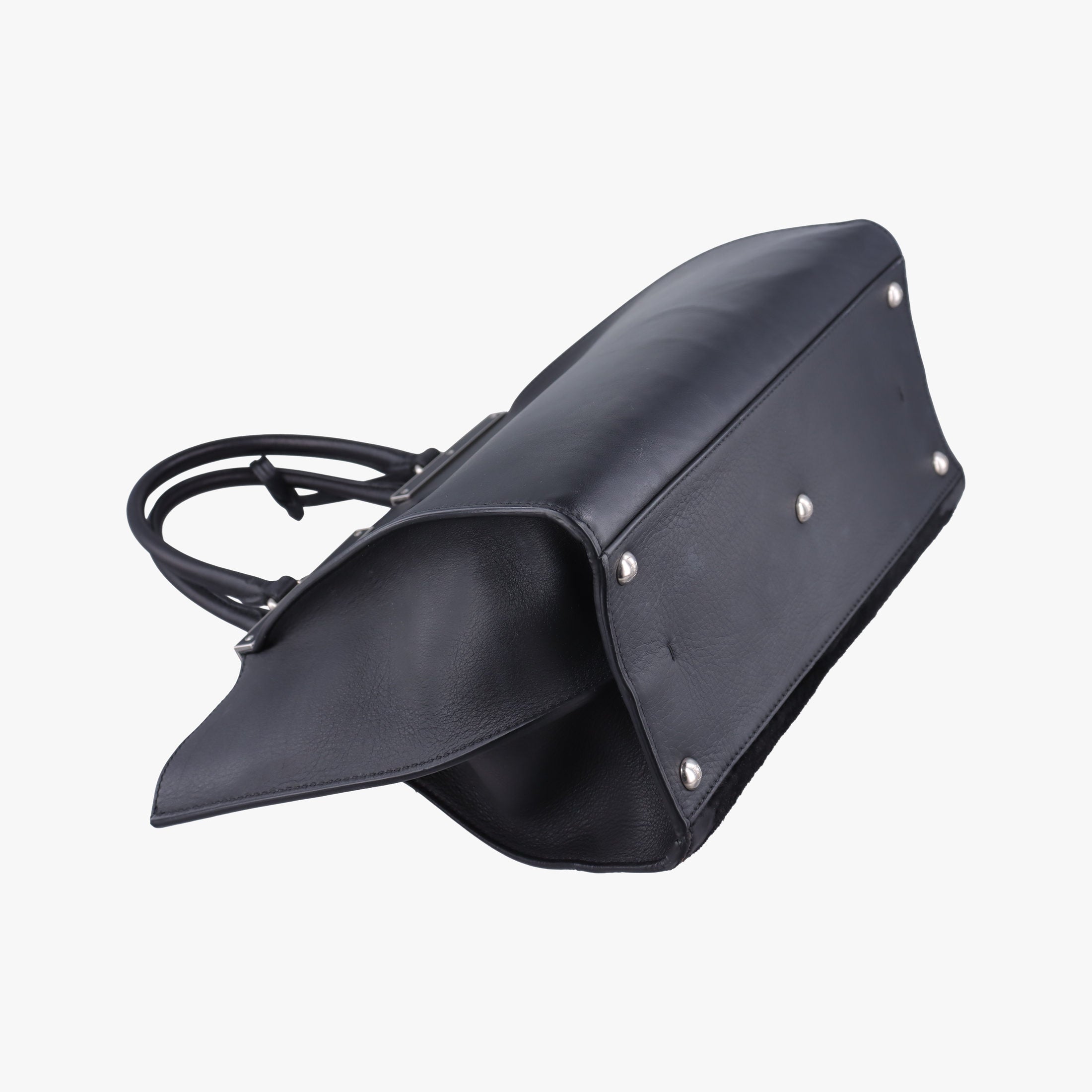 Vintage Fendi Troyage Trois Jours Black Leather  × ponyhair 8BH279 shoulderbag | stylenewstar
