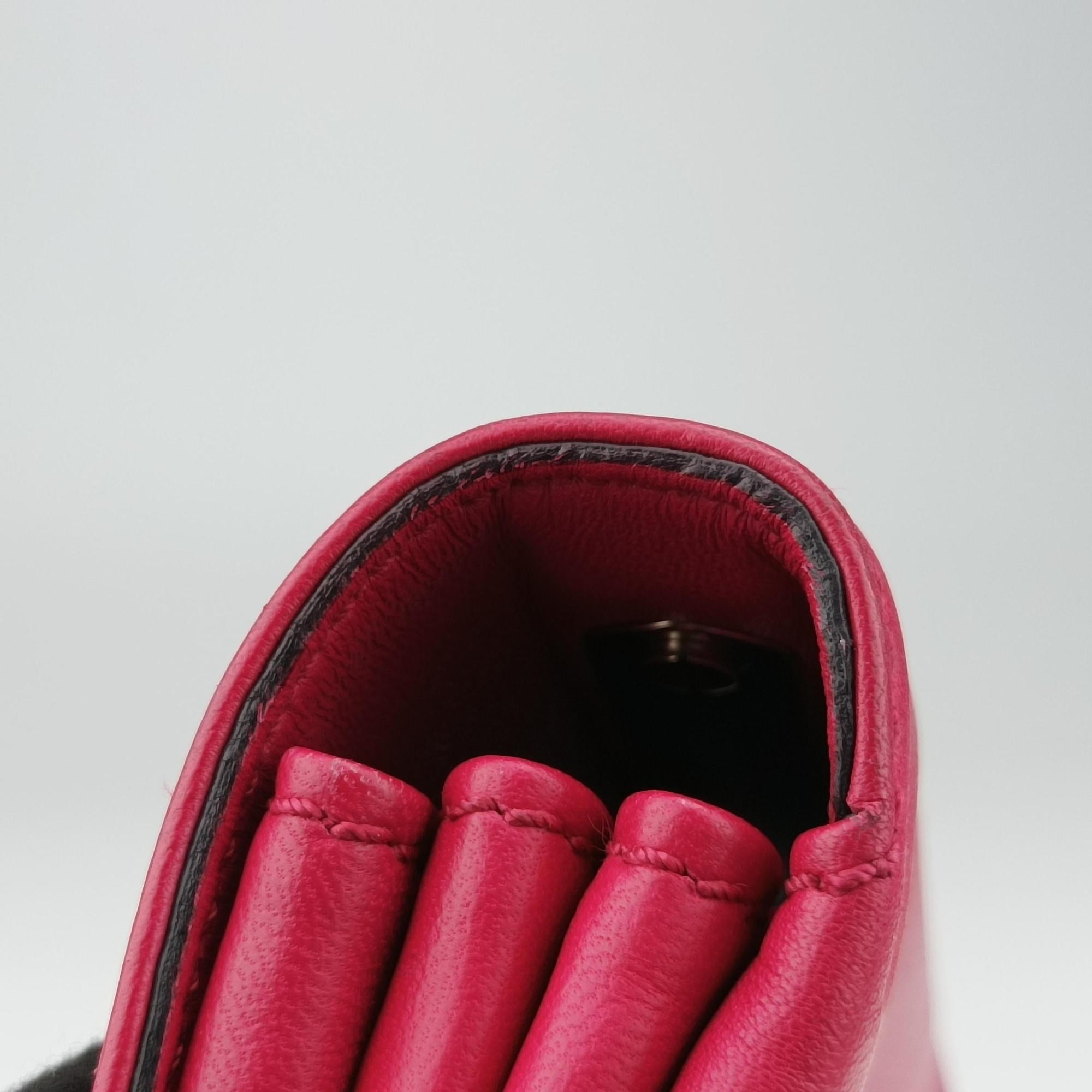Pre-owned Valentino Rockstud Va Va Voom Rose Leather  shoulderbag | stylenewstar