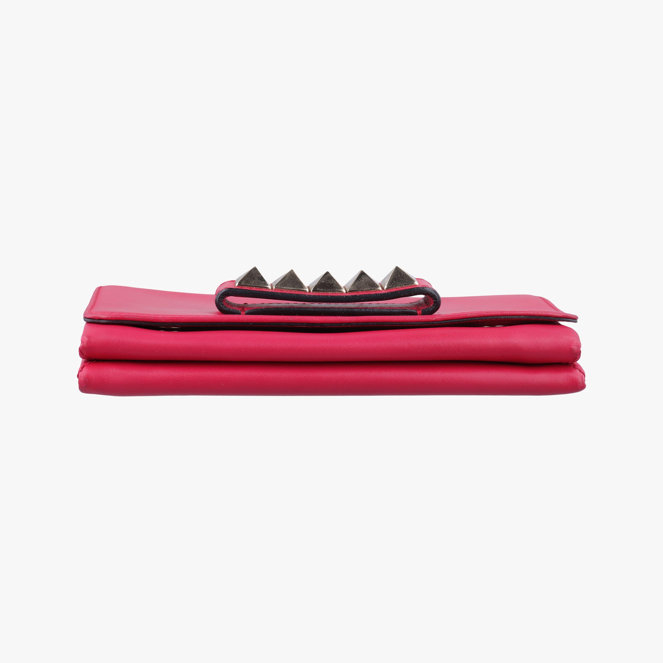 Pre-owned Valentino Rockstud Va Va Voom Rose Leather  shoulderbag | stylenewstar