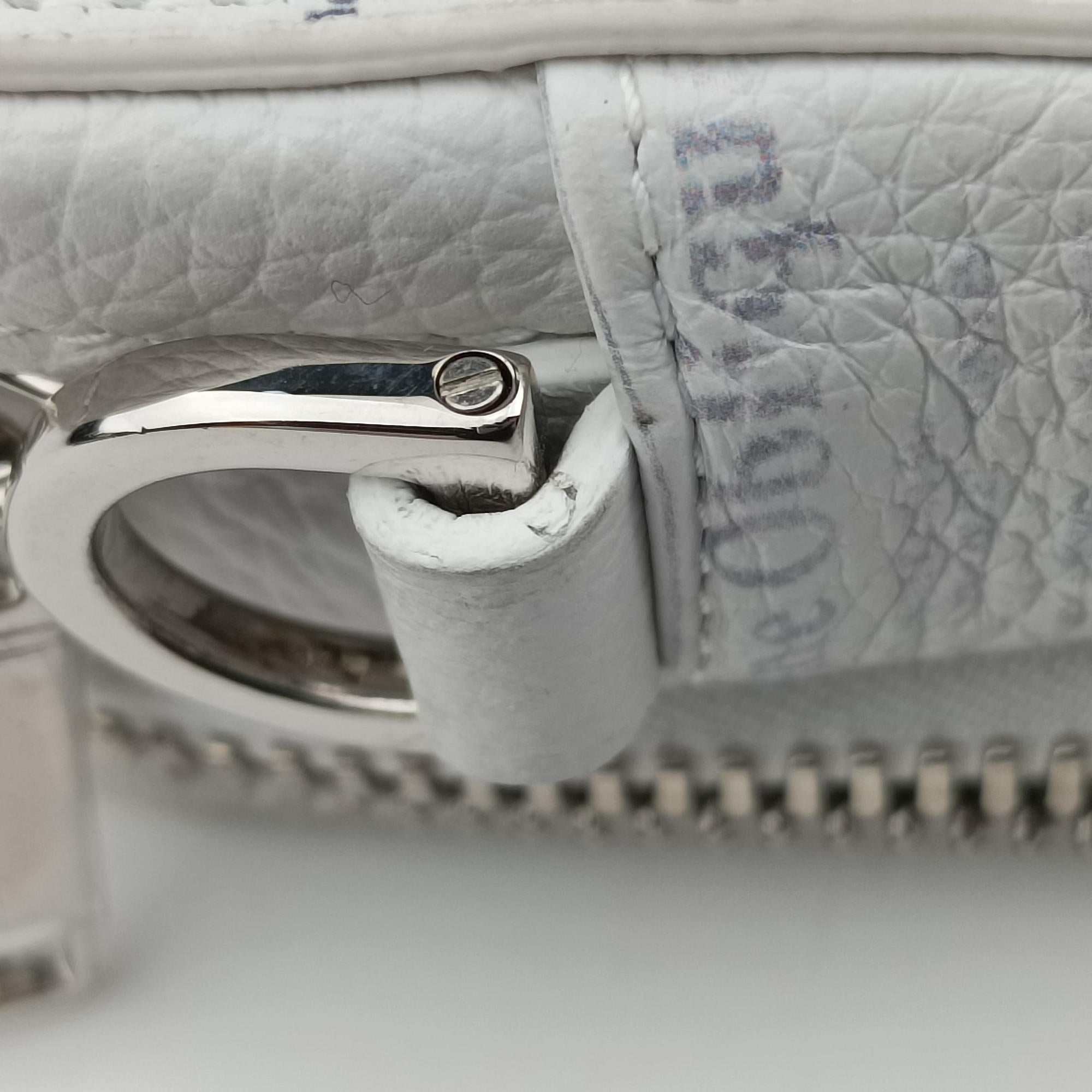 Secondhand Christian Dior Daniel Arsham collaboration Newspaper Print White Leather  shoulderbag | stylenewstar