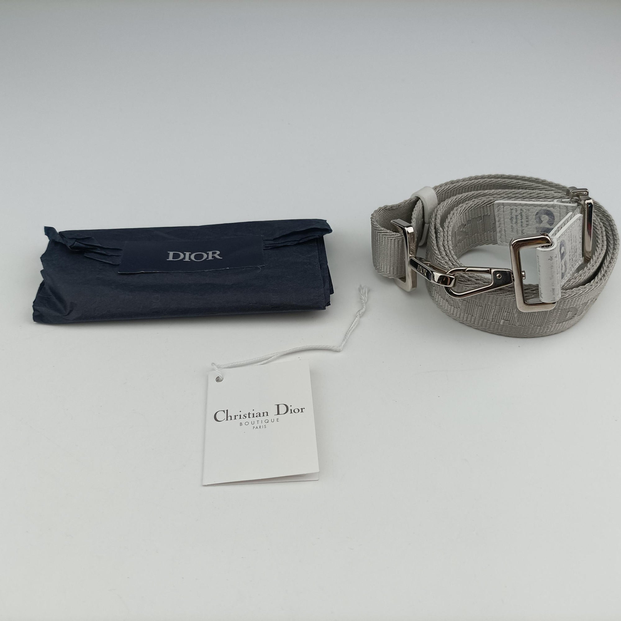 Secondhand Christian Dior Daniel Arsham collaboration Newspaper Print White Leather  shoulderbag | stylenewstar
