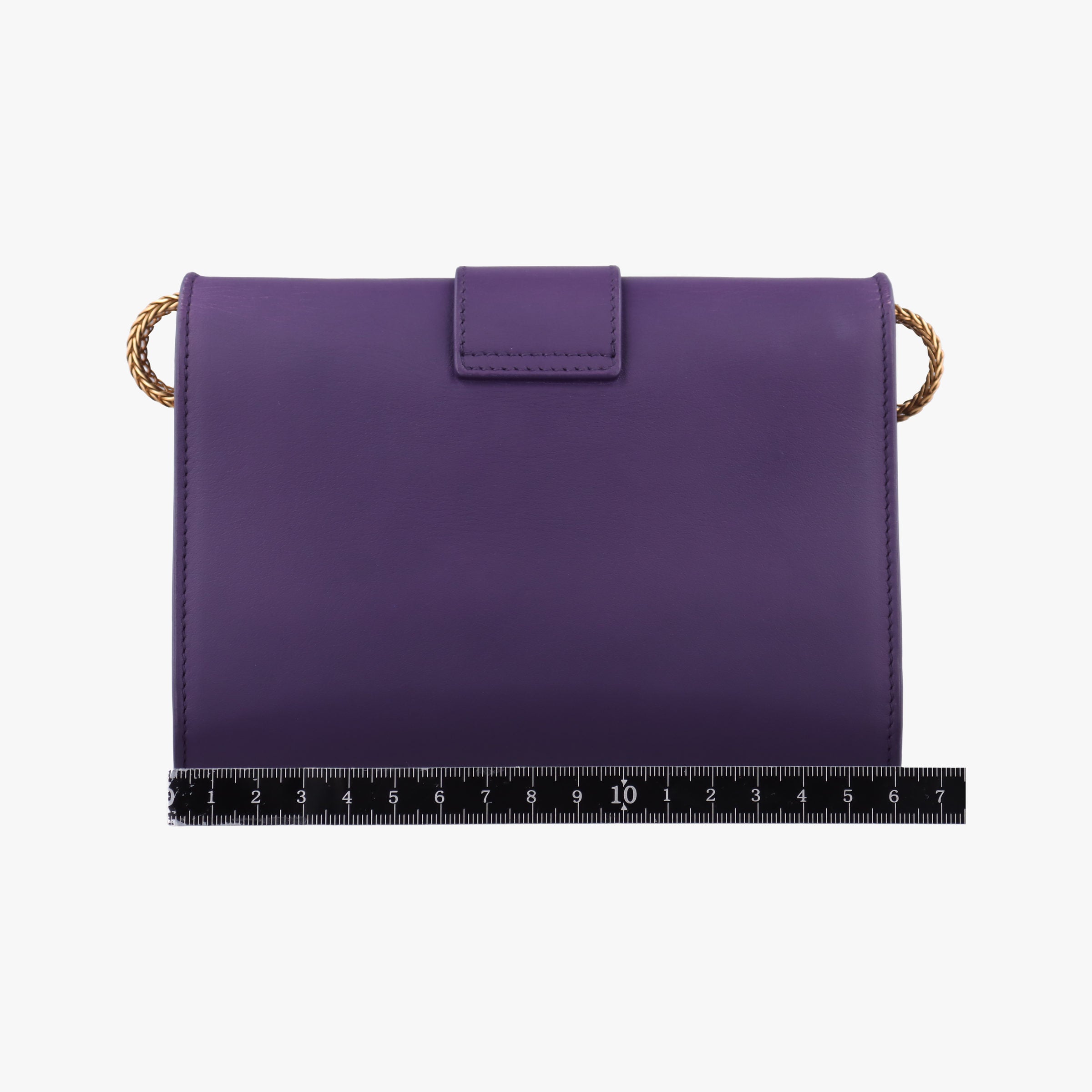 Pre-owned Yves Saint Laurent ChYc Mini Y Line Purple Leather 311215 shoulderbag | stylenewstar