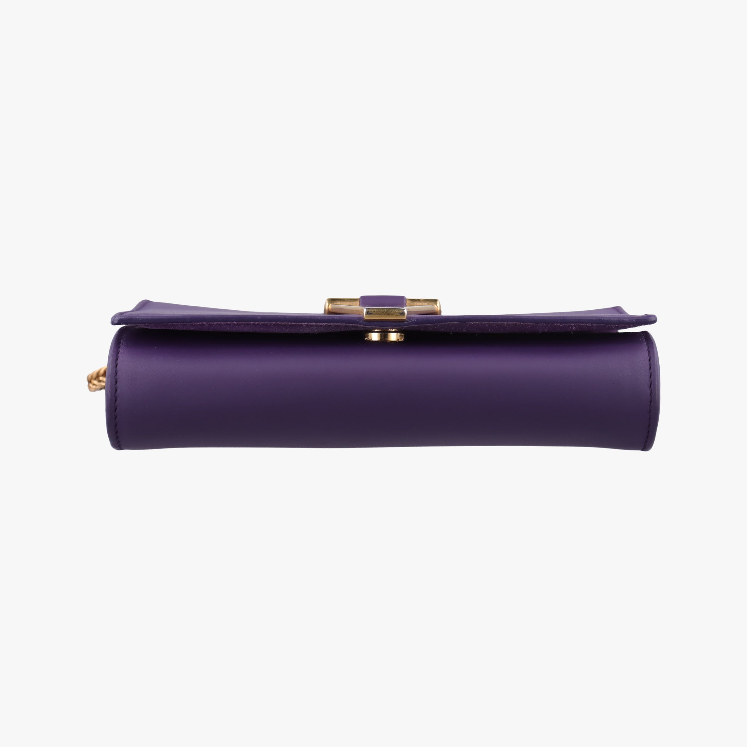 Pre-owned Yves Saint Laurent ChYc Mini Y Line Purple Leather 311215 shoulderbag | stylenewstar