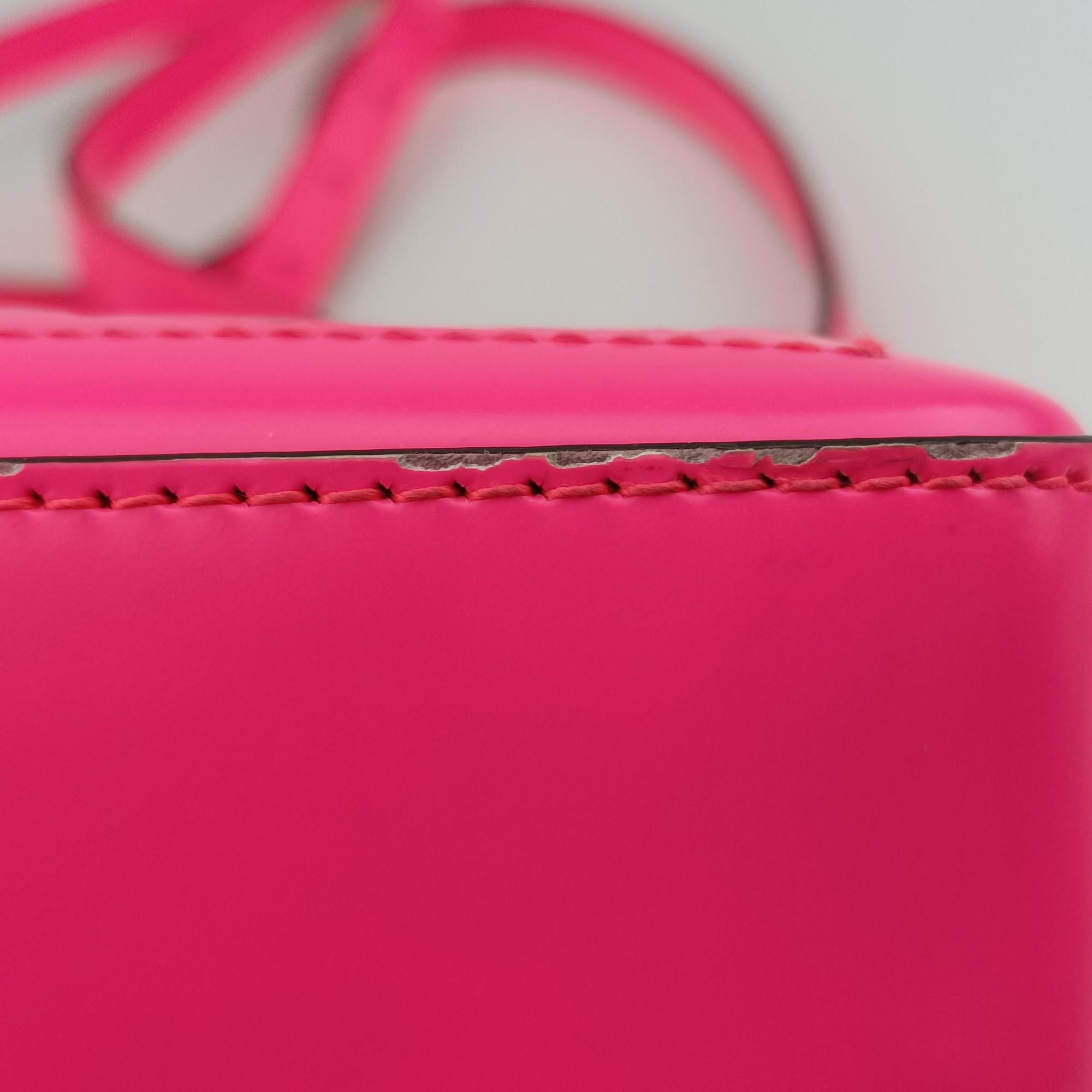 Pre-owned Gucci Cutout Floral Pink×multi Leather×canvas 550138 shoulderbag | stylenewstar